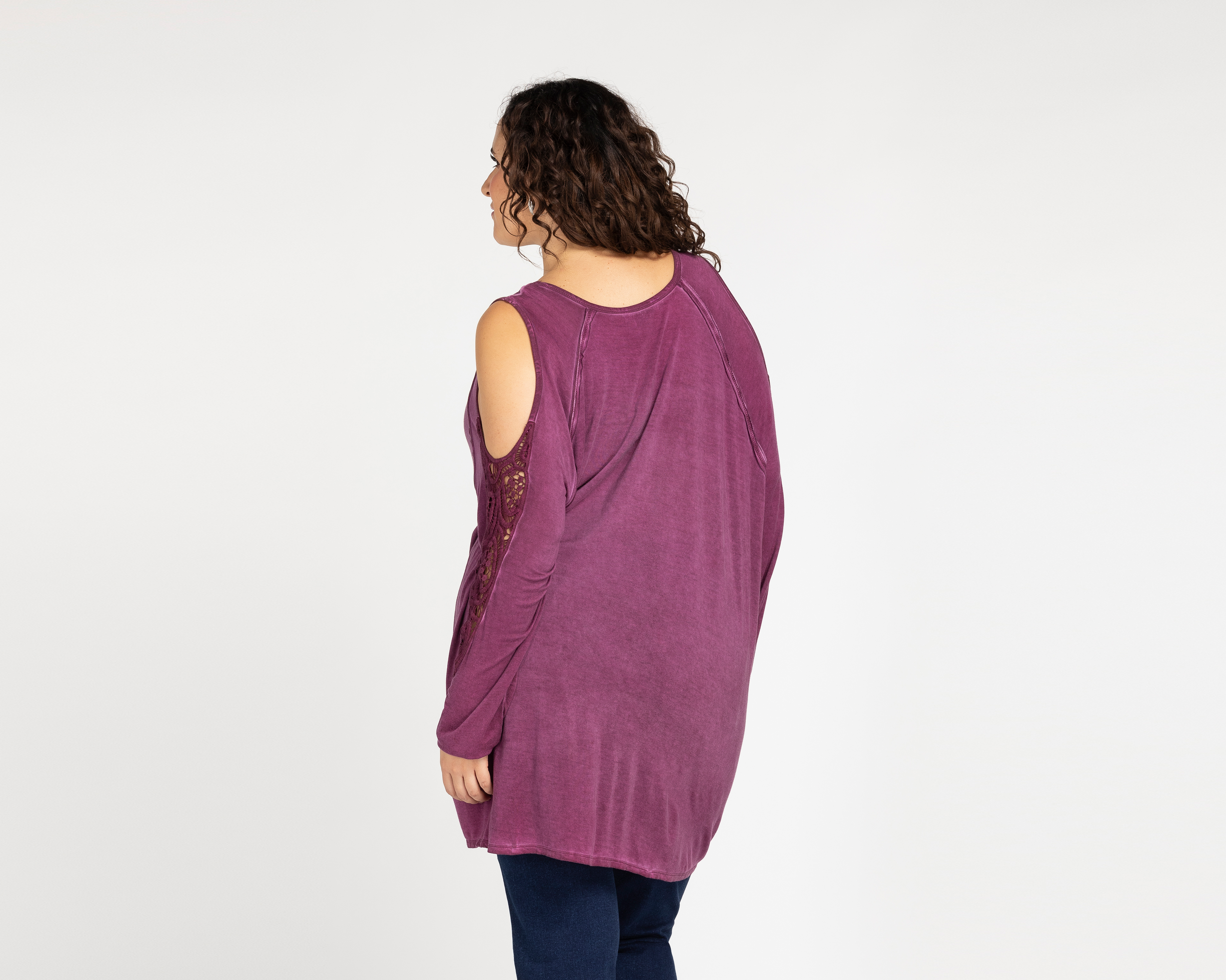 Foto 4 pulgar | Foto 3 | Blusa Lady Sun Manga con Hombros Descubiertos