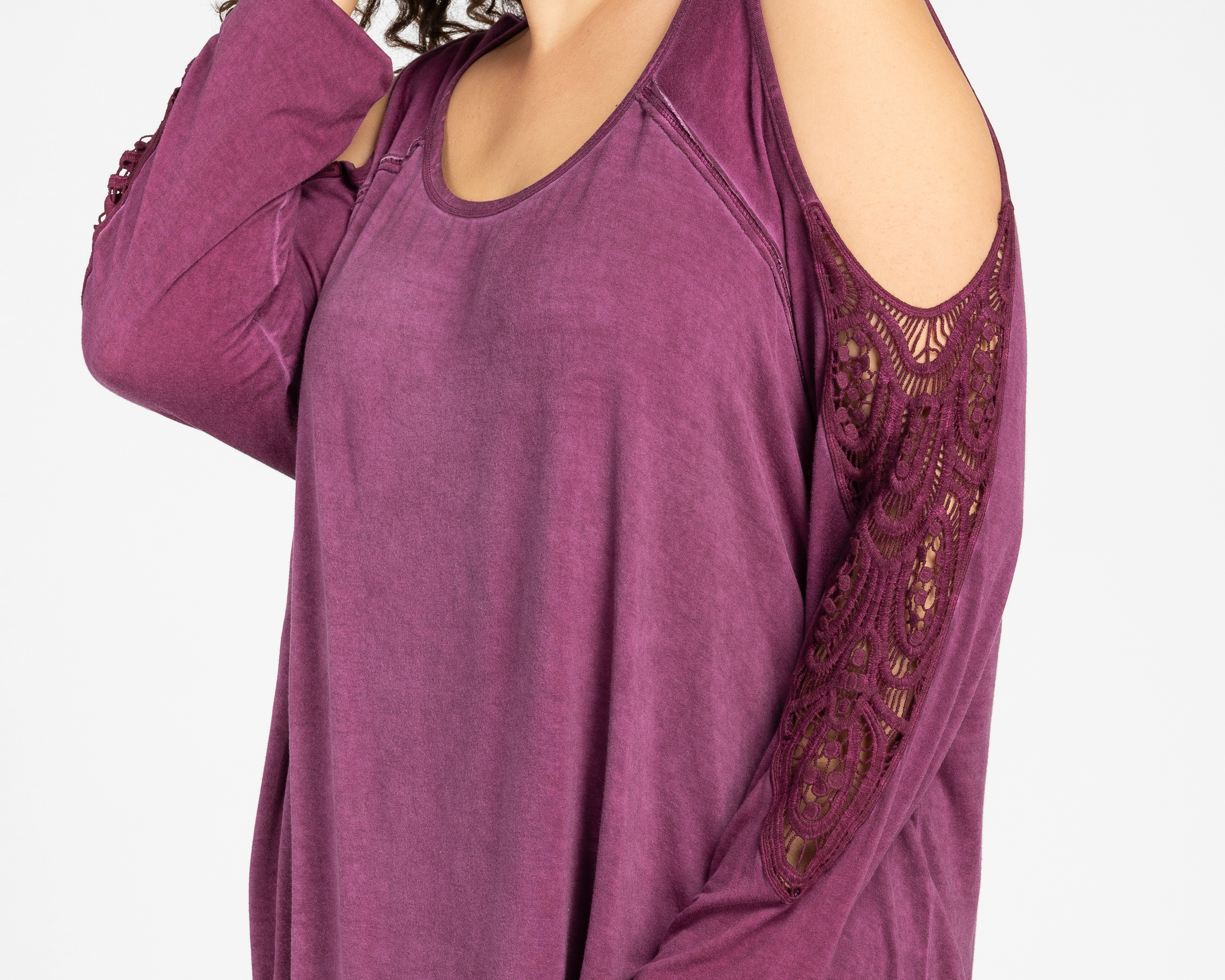 Foto 5 pulgar | Foto 4 | Blusa Lady Sun Manga con Hombros Descubiertos