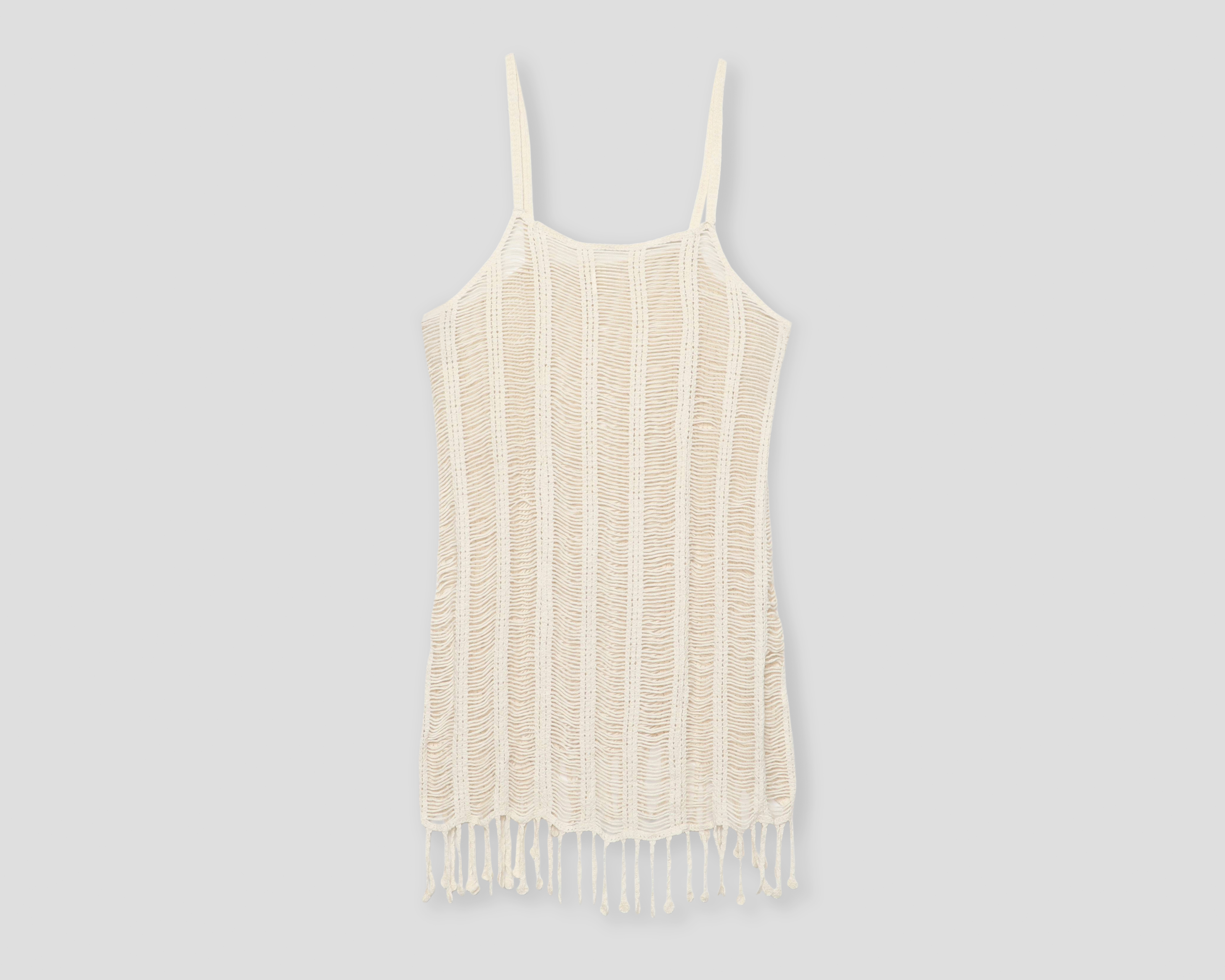 Vestido de Playa Rio Beach de Tirantes con Flecos para Mujer