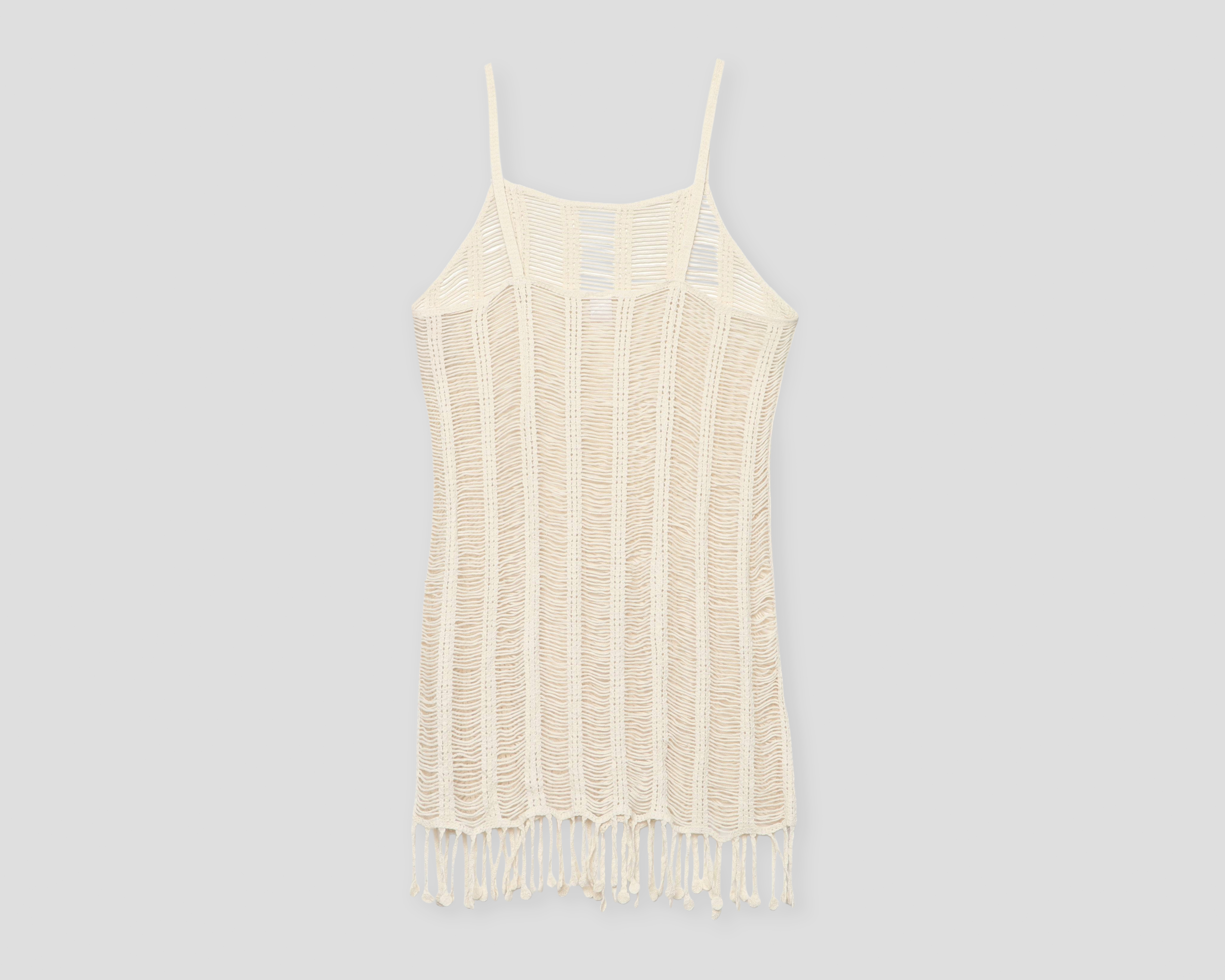 Foto 3 pulgar | Foto 2 | Vestido de Playa Rio Beach de Tirantes con Flecos para Mujer