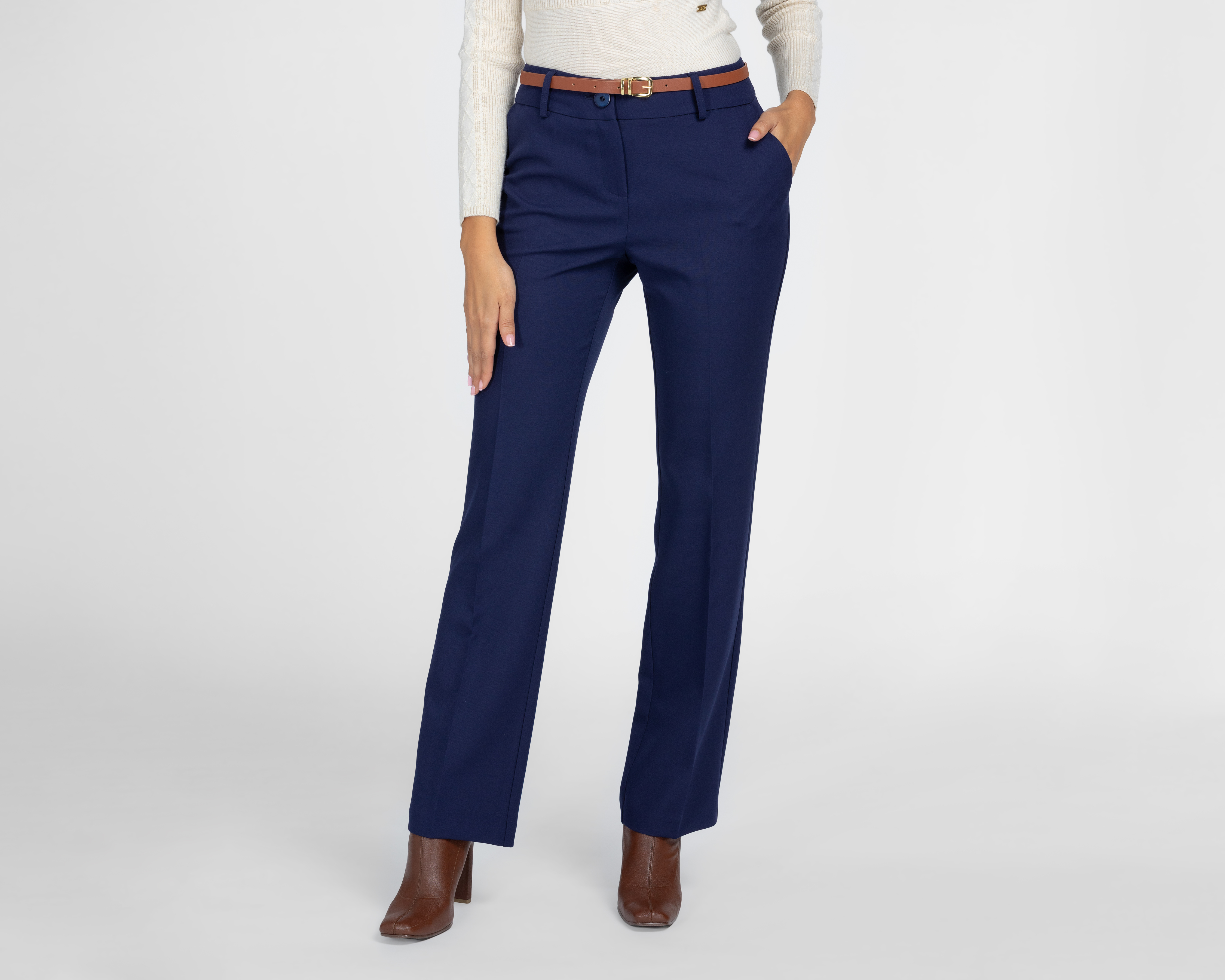 Pantalón de Vestir Sahara con Cinturón para Mujer