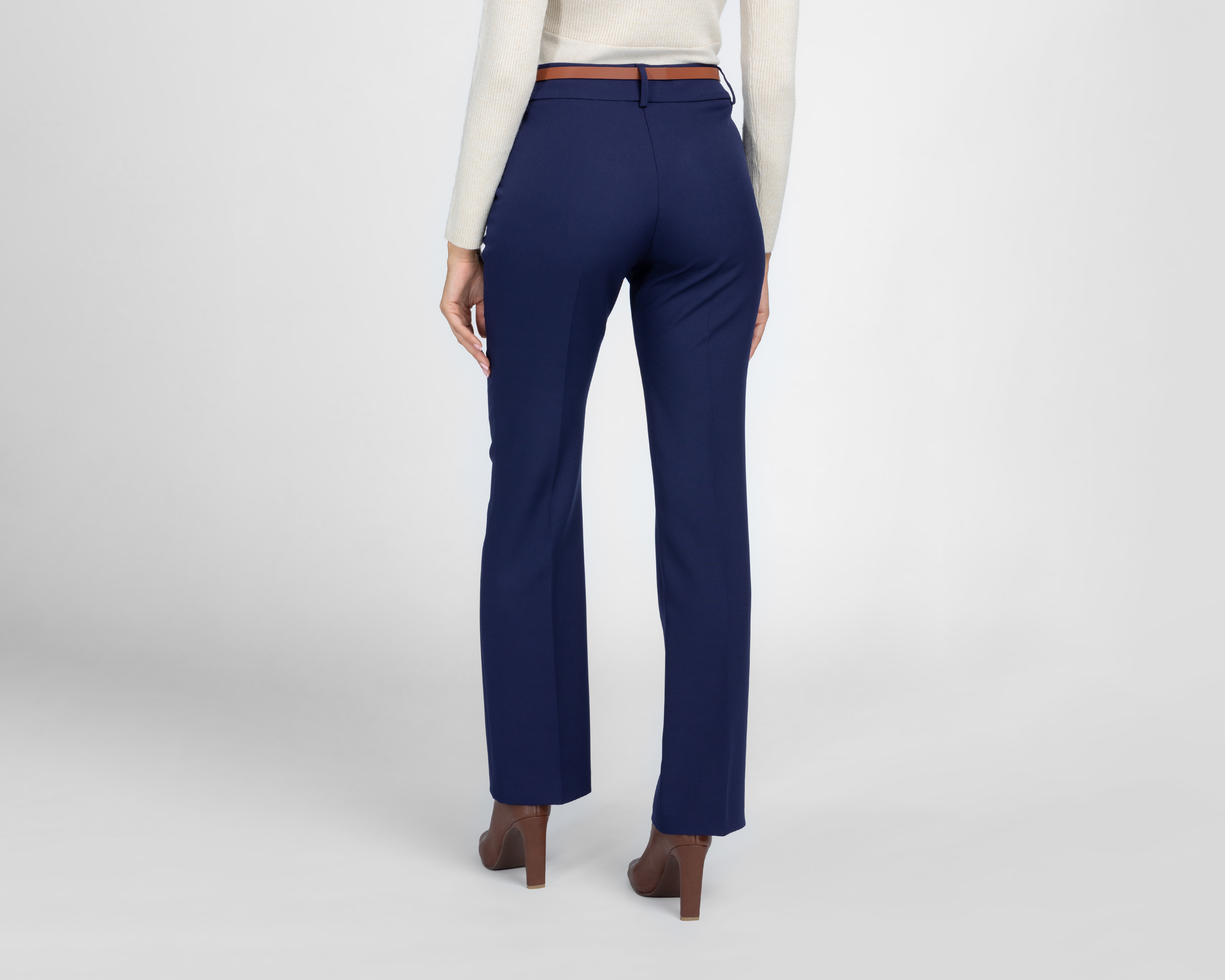 Foto 4 pulgar | Foto 3 | Pantalón de Vestir Sahara con Cinturón para Mujer