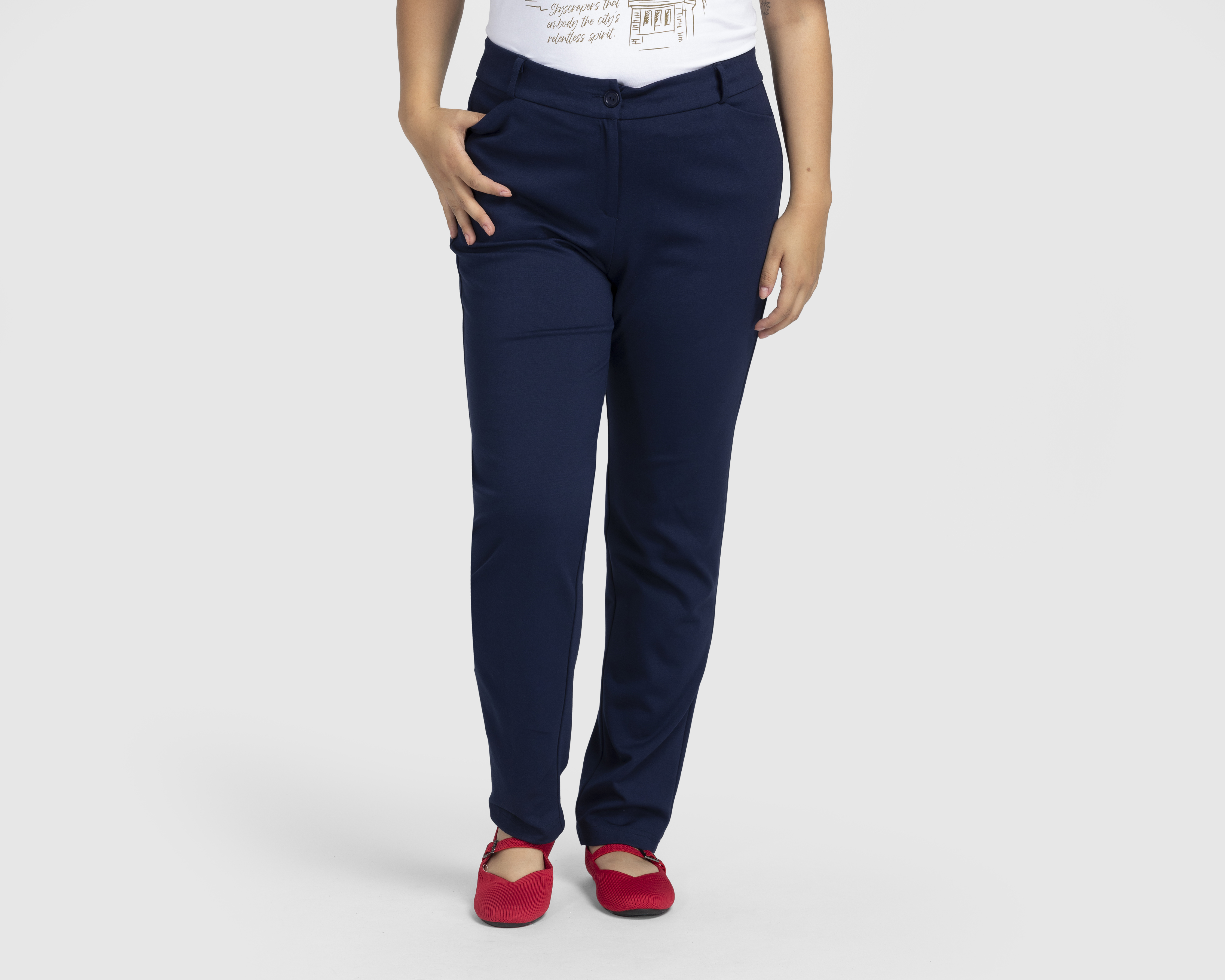 Pantalón de Vestir Sahara Tiro Alto para Mujer