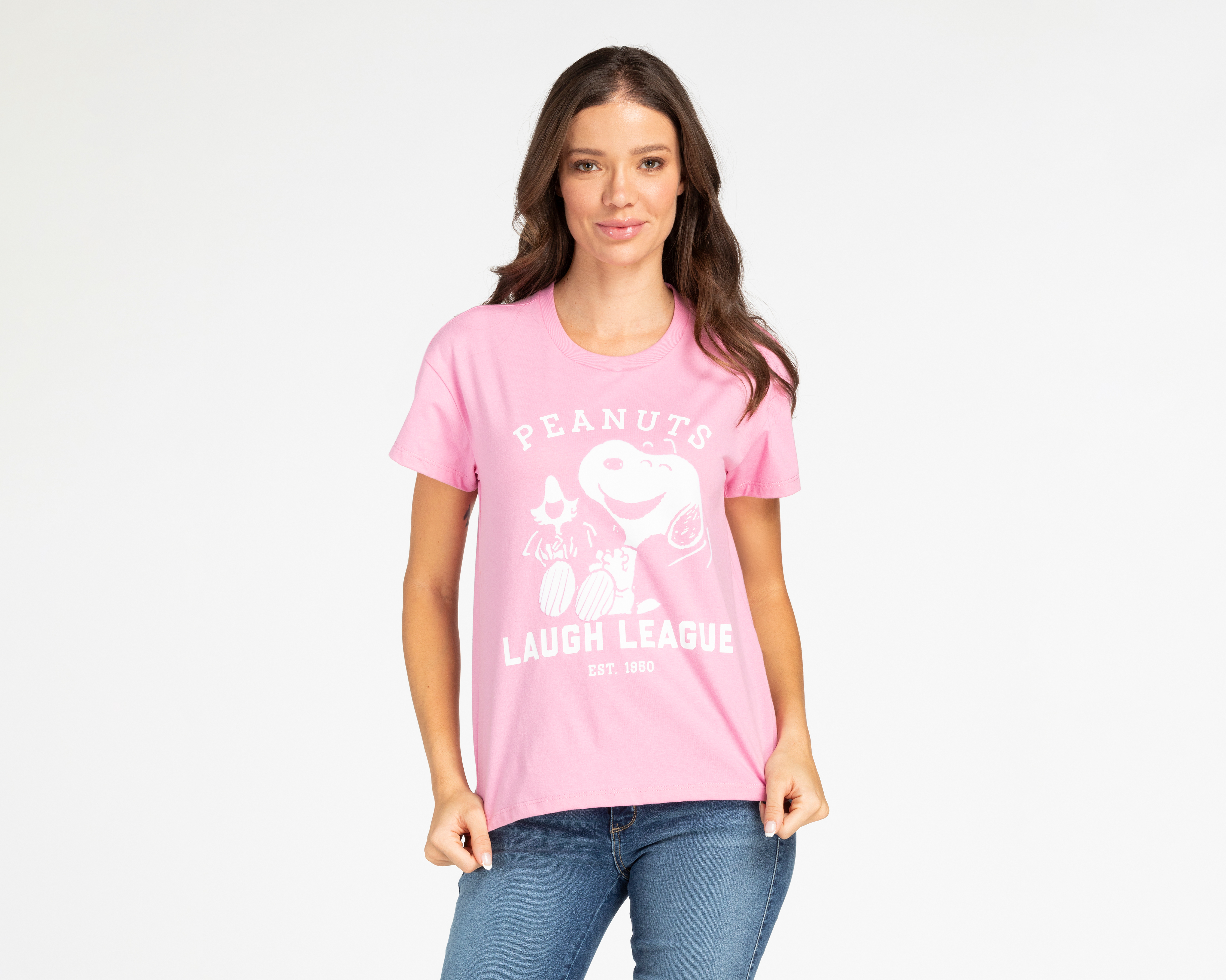 Foto 1 | Foto 1 | Playera Peanuts Manga Corta para Mujer