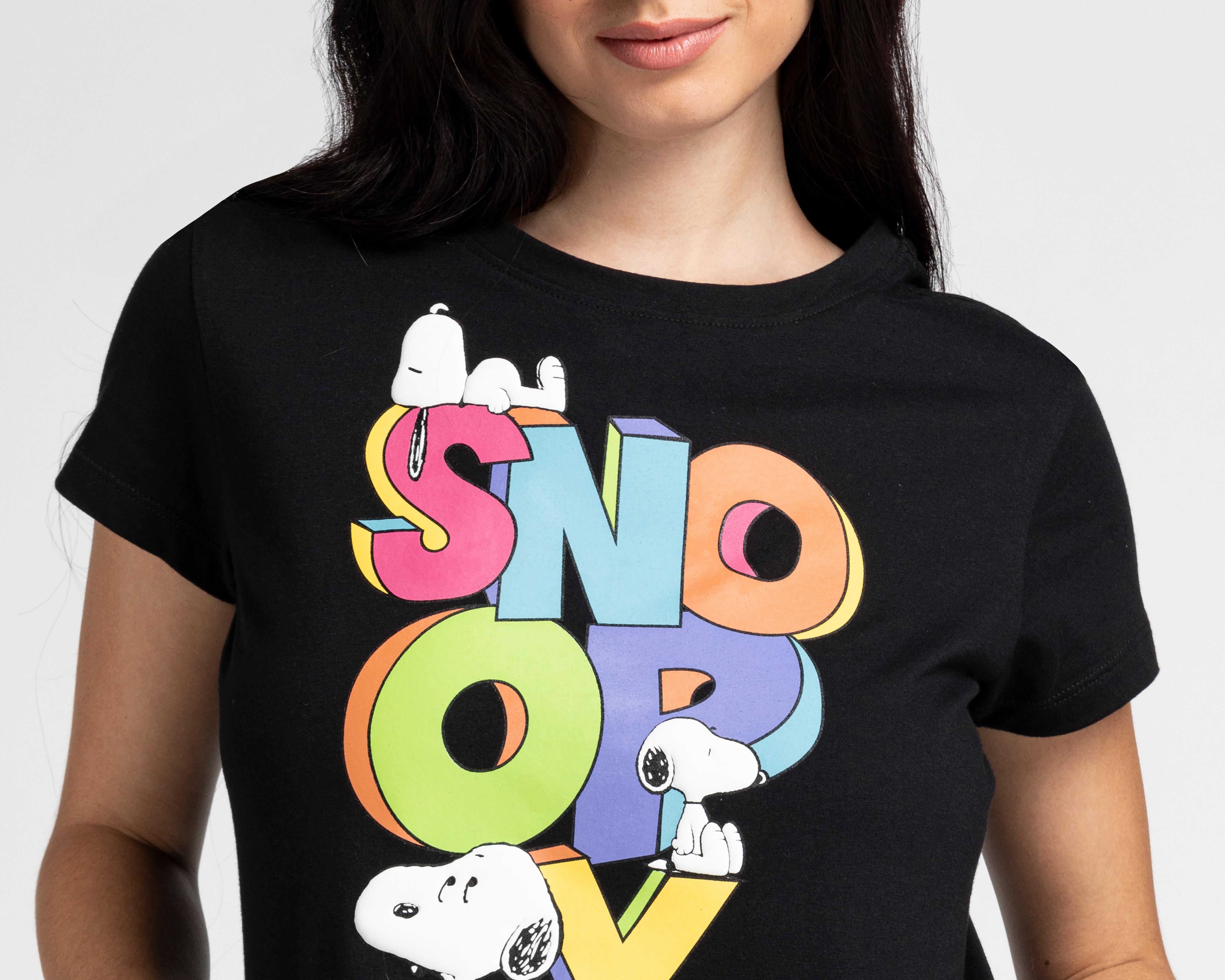 Foto 3 | Foto 3 | Playera Peanuts Estampada Cuello Redondo