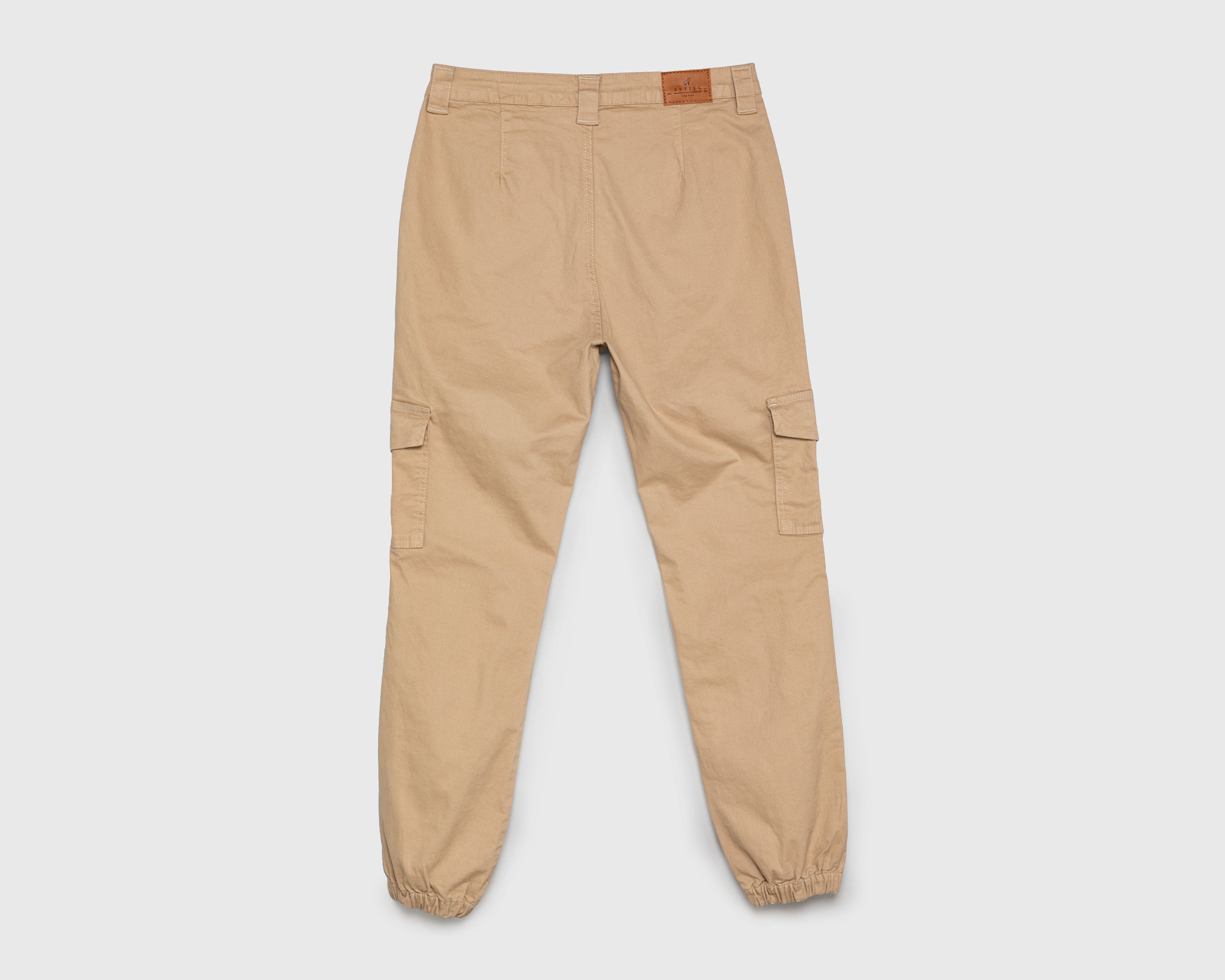 Foto 3 pulgar | Foto 2 | Pantalón Cargo Refill Beige para Mujer