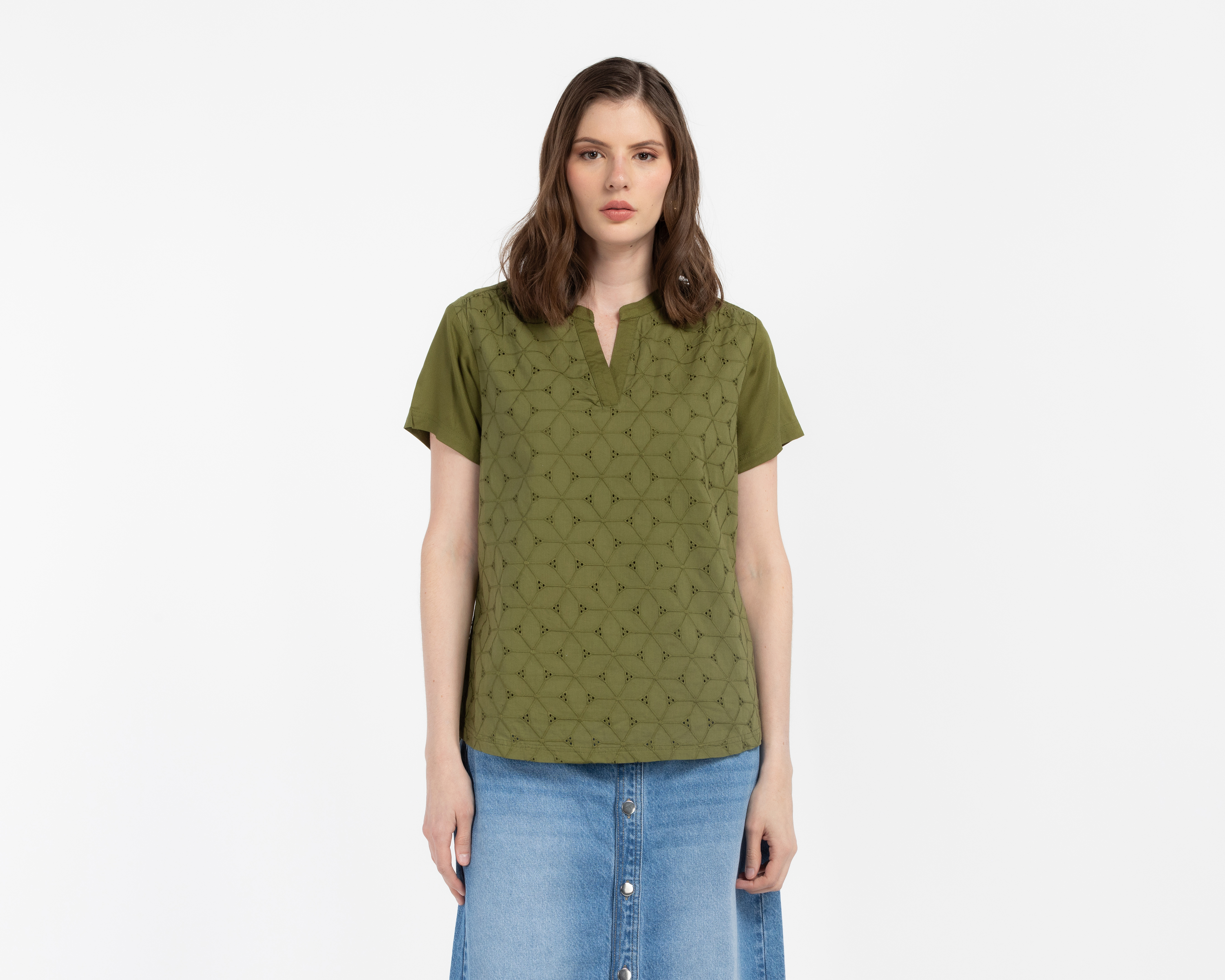 Blusa Manga Corta Sahara para Mujer
