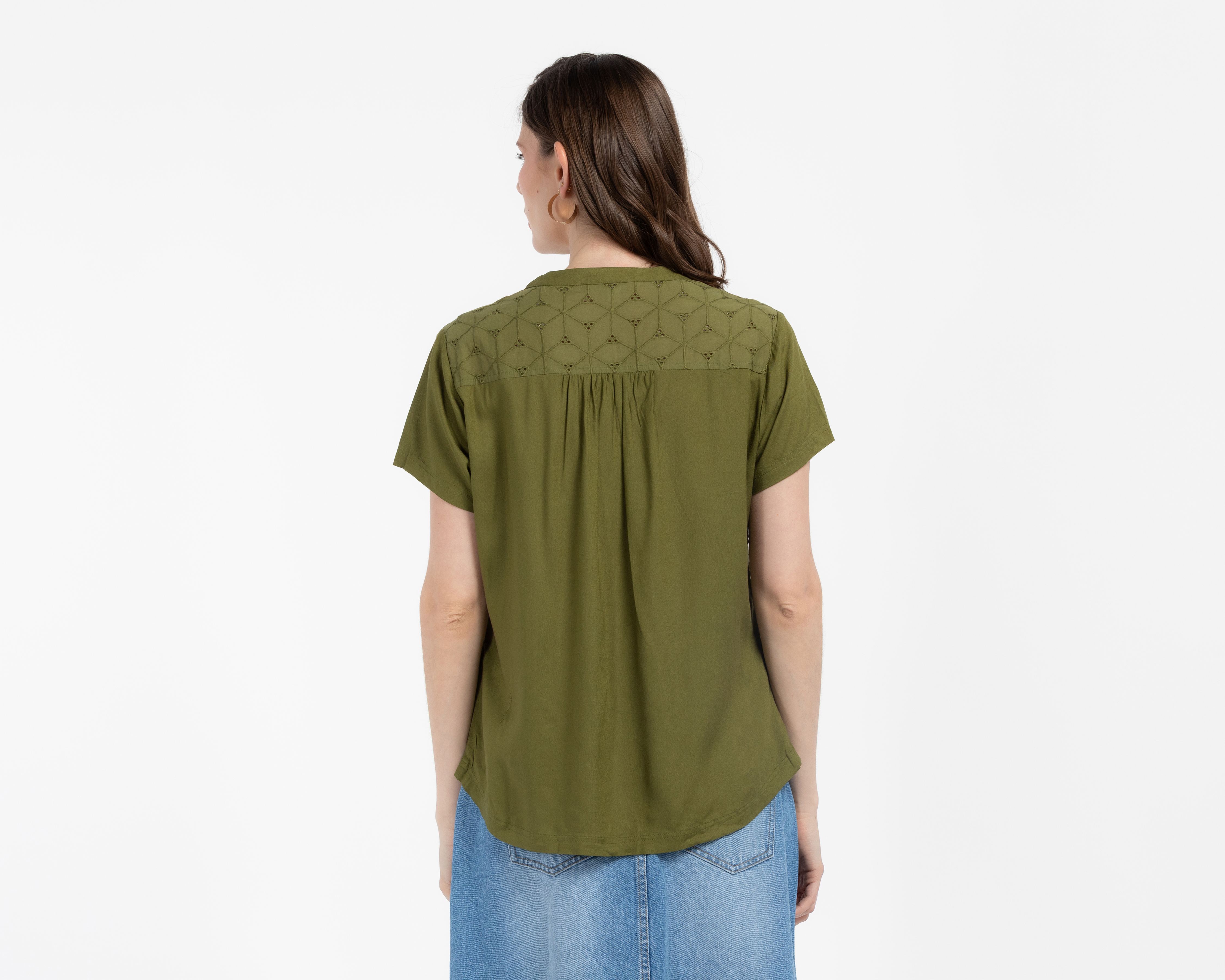 Foto 4 pulgar | Foto 3 | Blusa Manga Corta Sahara para Mujer