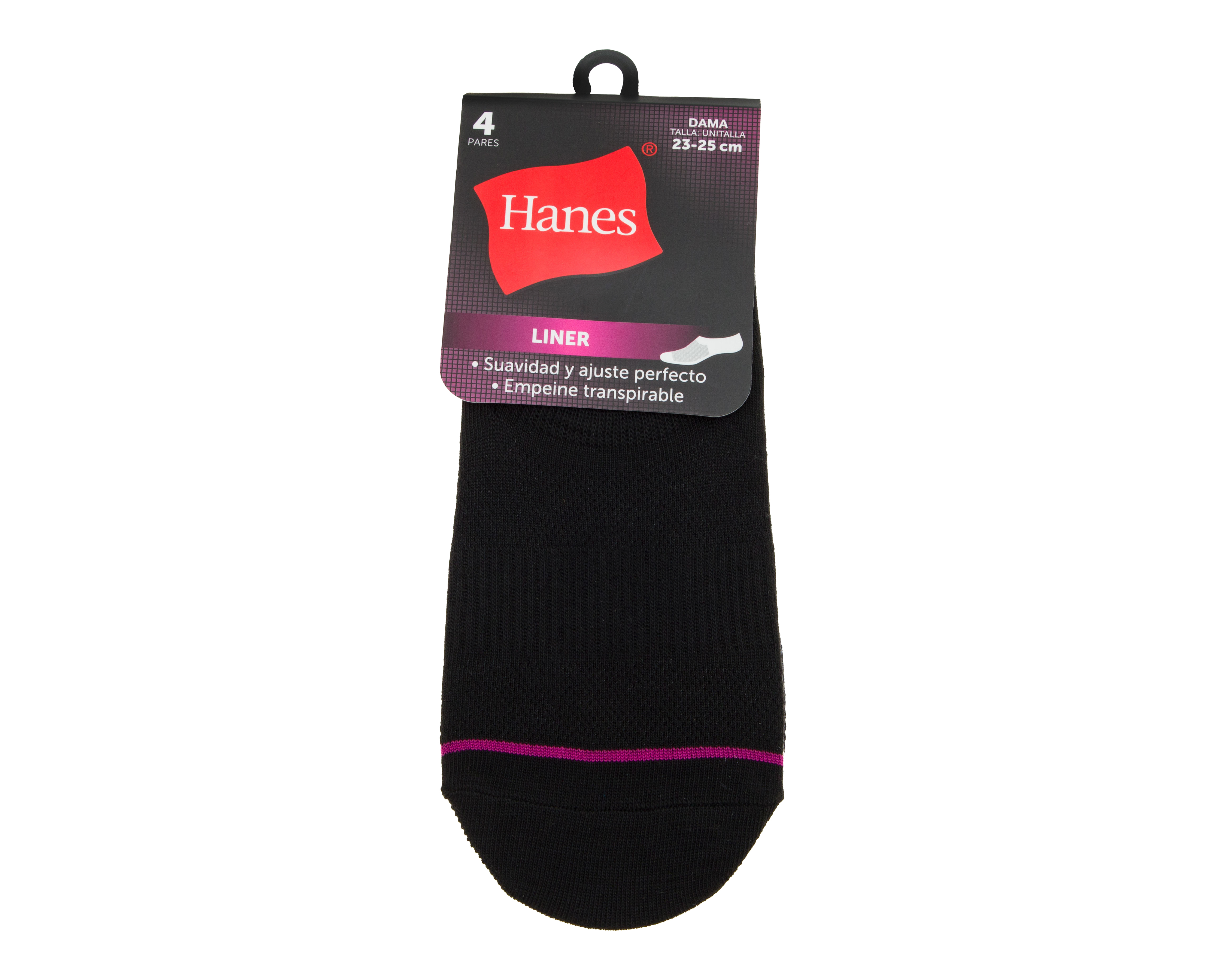 Foto 4 pulgar | Foto 3 | Calcetas Invisibles Hanes para Mujer 4 Pares