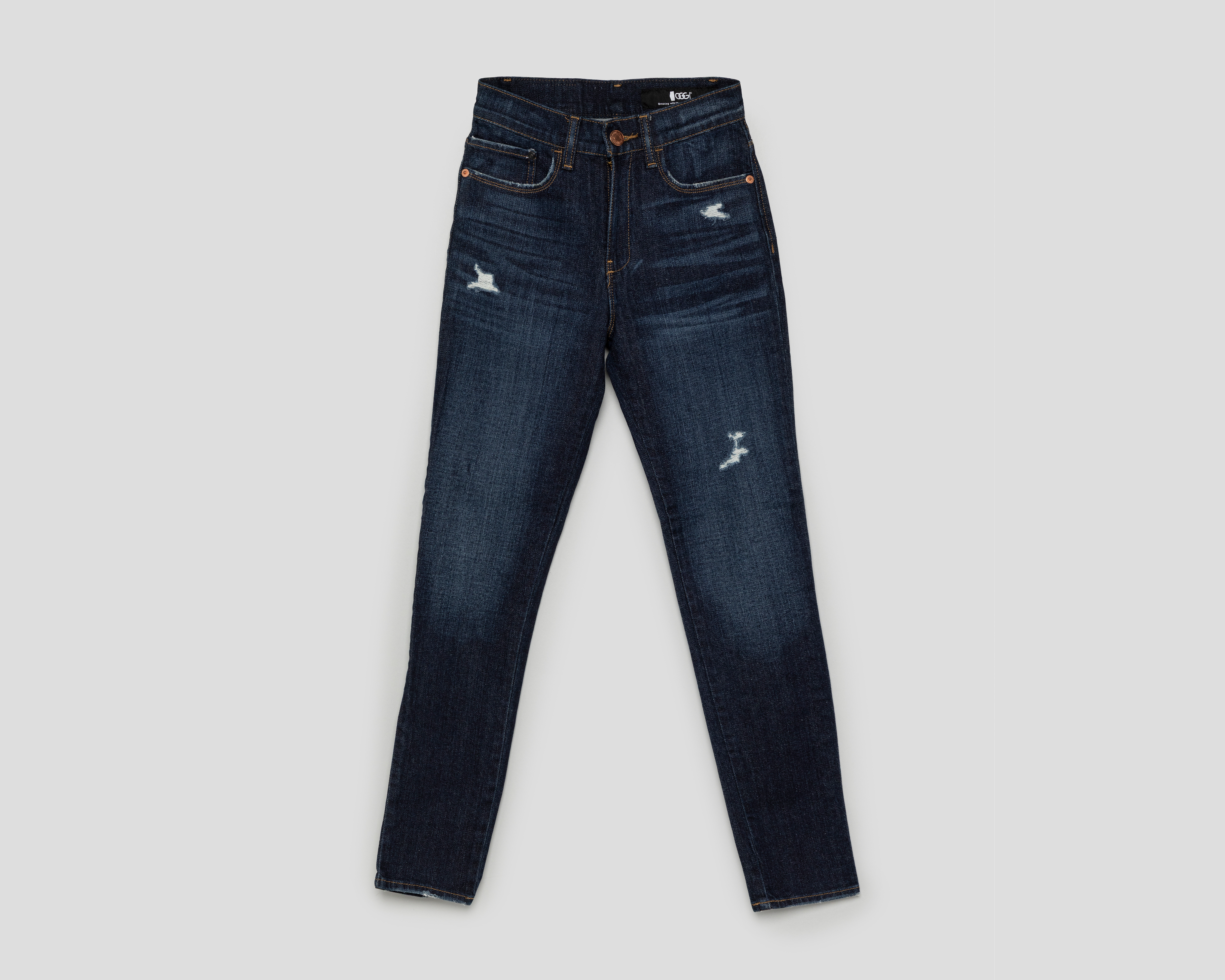 Jeans Super Skinny Oggi Lucy Black para Mujer