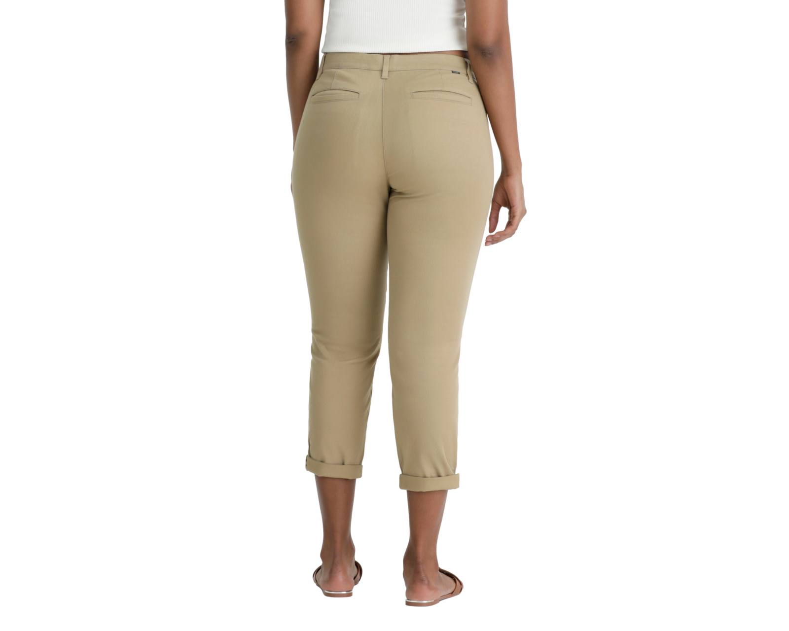 Foto 4 pulgar | Foto 3 | Pantalón de Vestir Dockers Caqui para Mujer