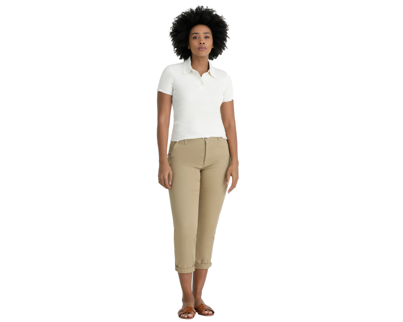 Foto 6 pulgar | Foto 5 | Pantalón de Vestir Dockers Caqui para Mujer