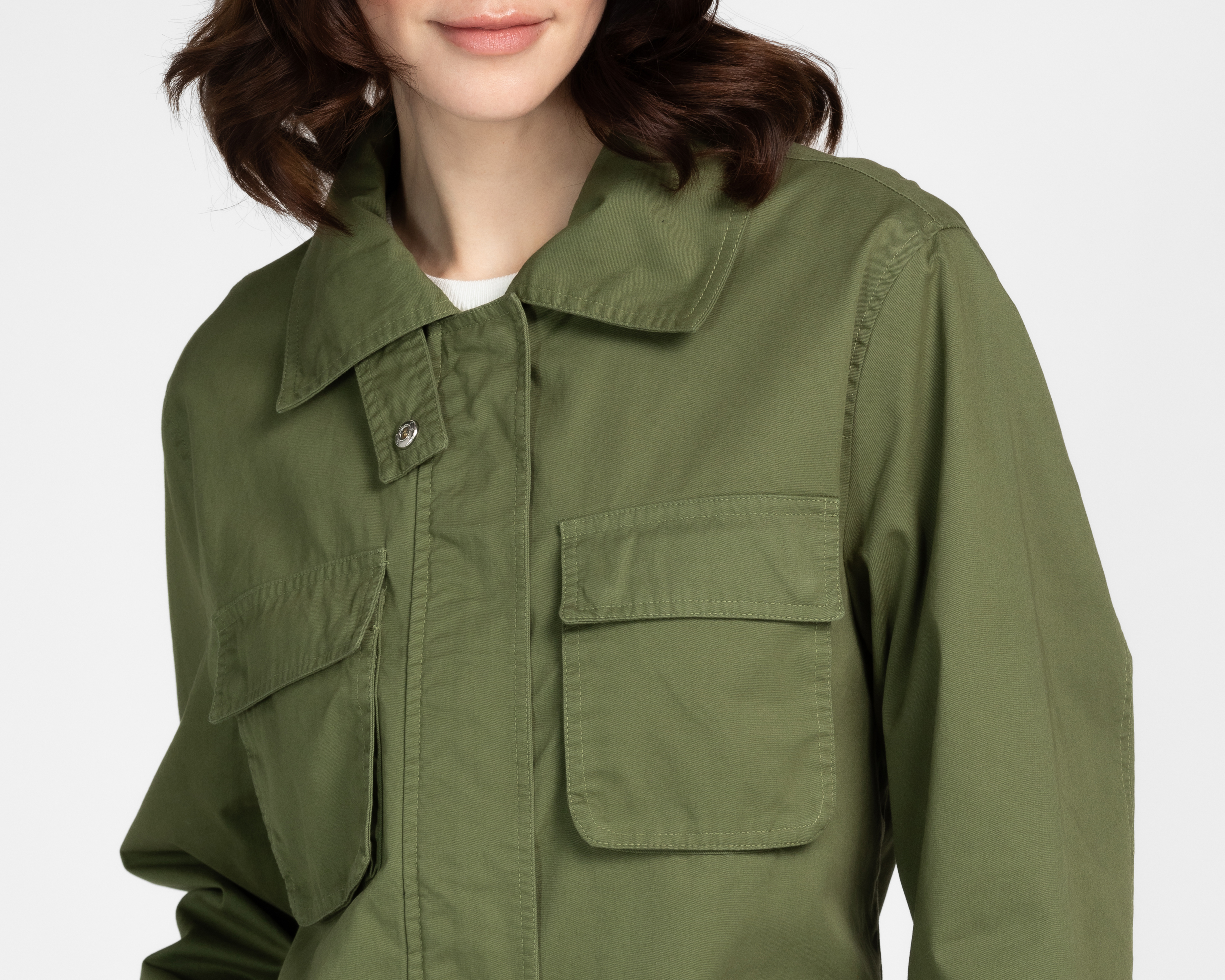Foto 5 pulgar | Foto 4 | Chamarra Verde Dockers para Mujer