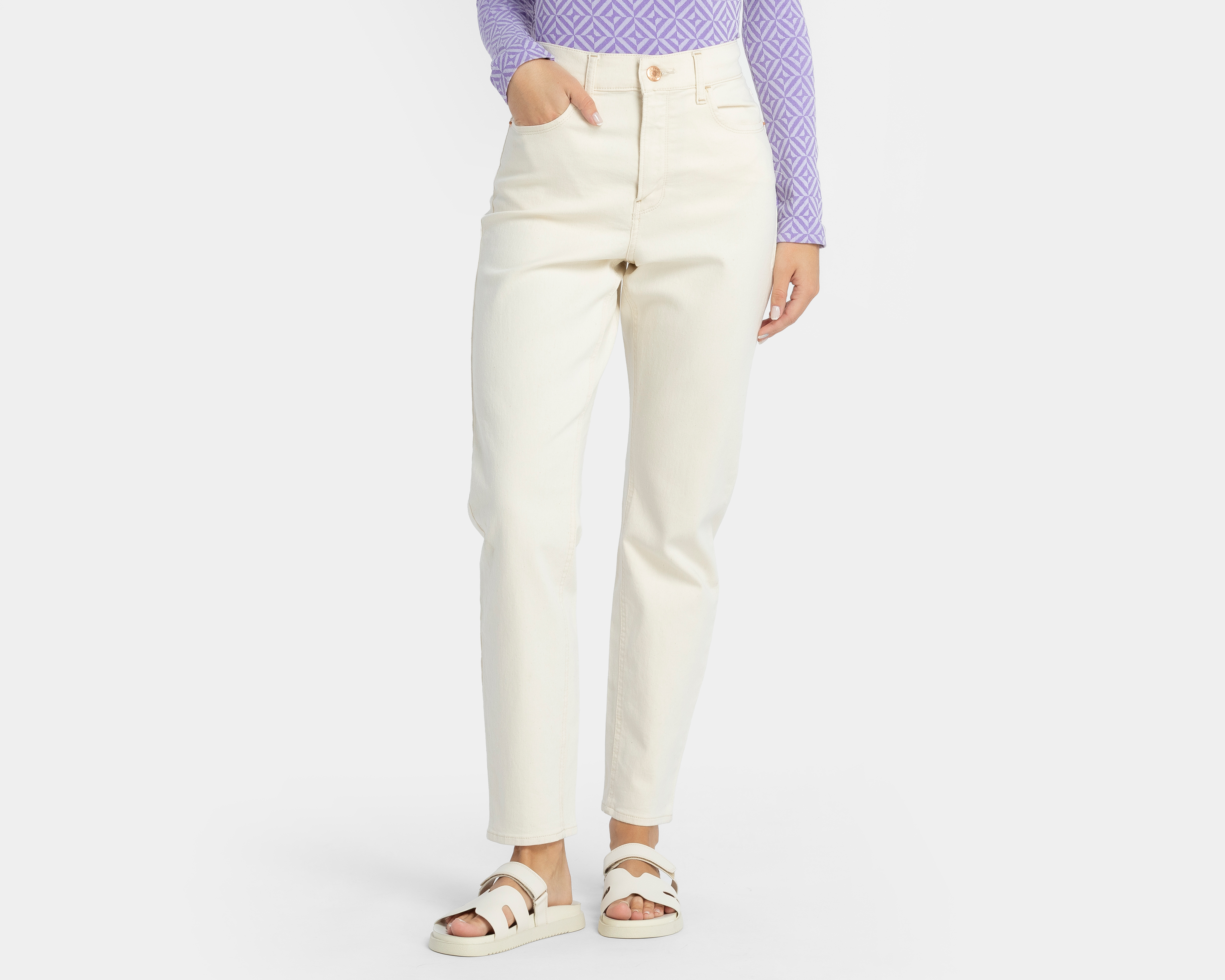 Jeans Mom Fit Oggi para Mujer