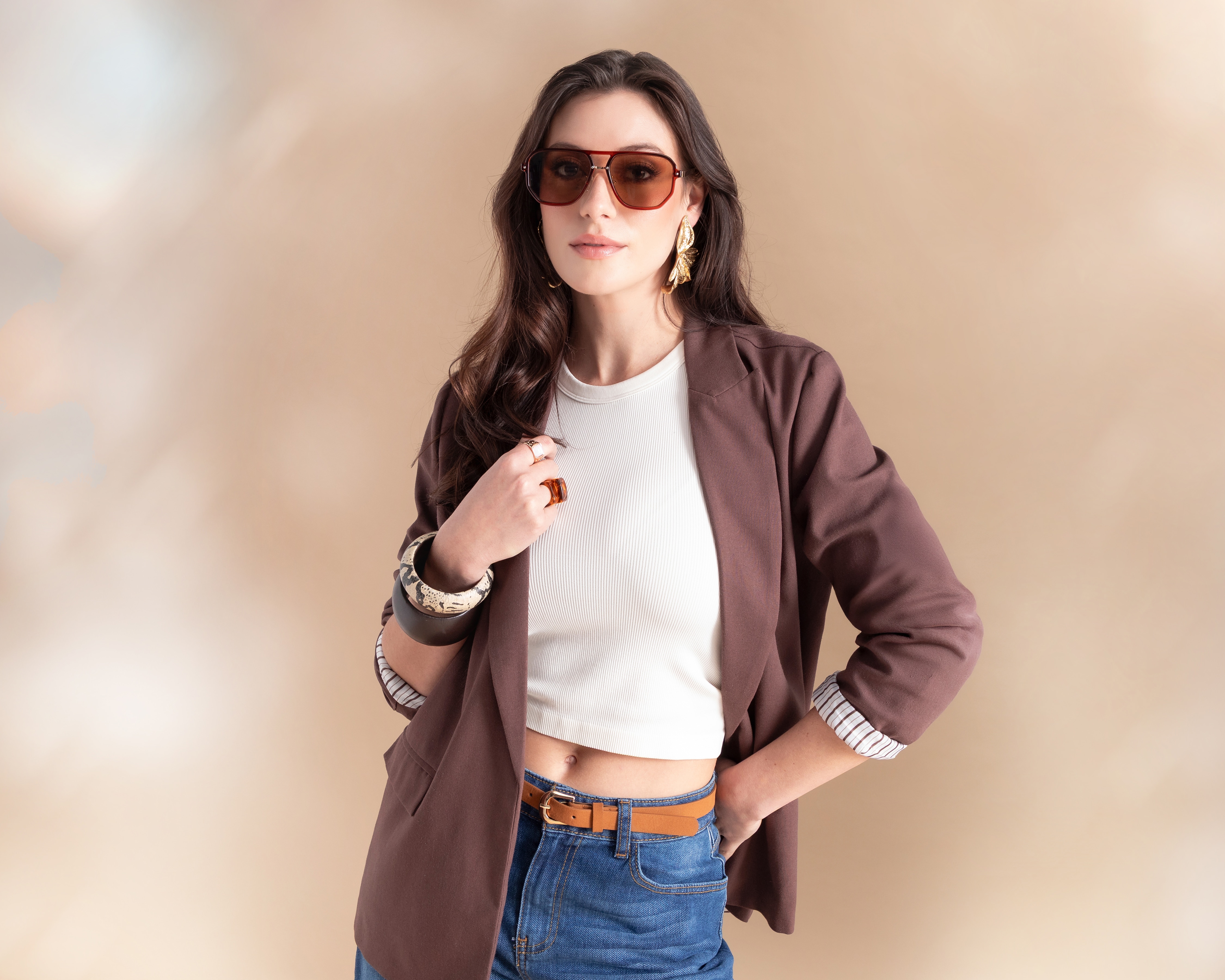 Blazer Café Jennifer Lopez para Mujer