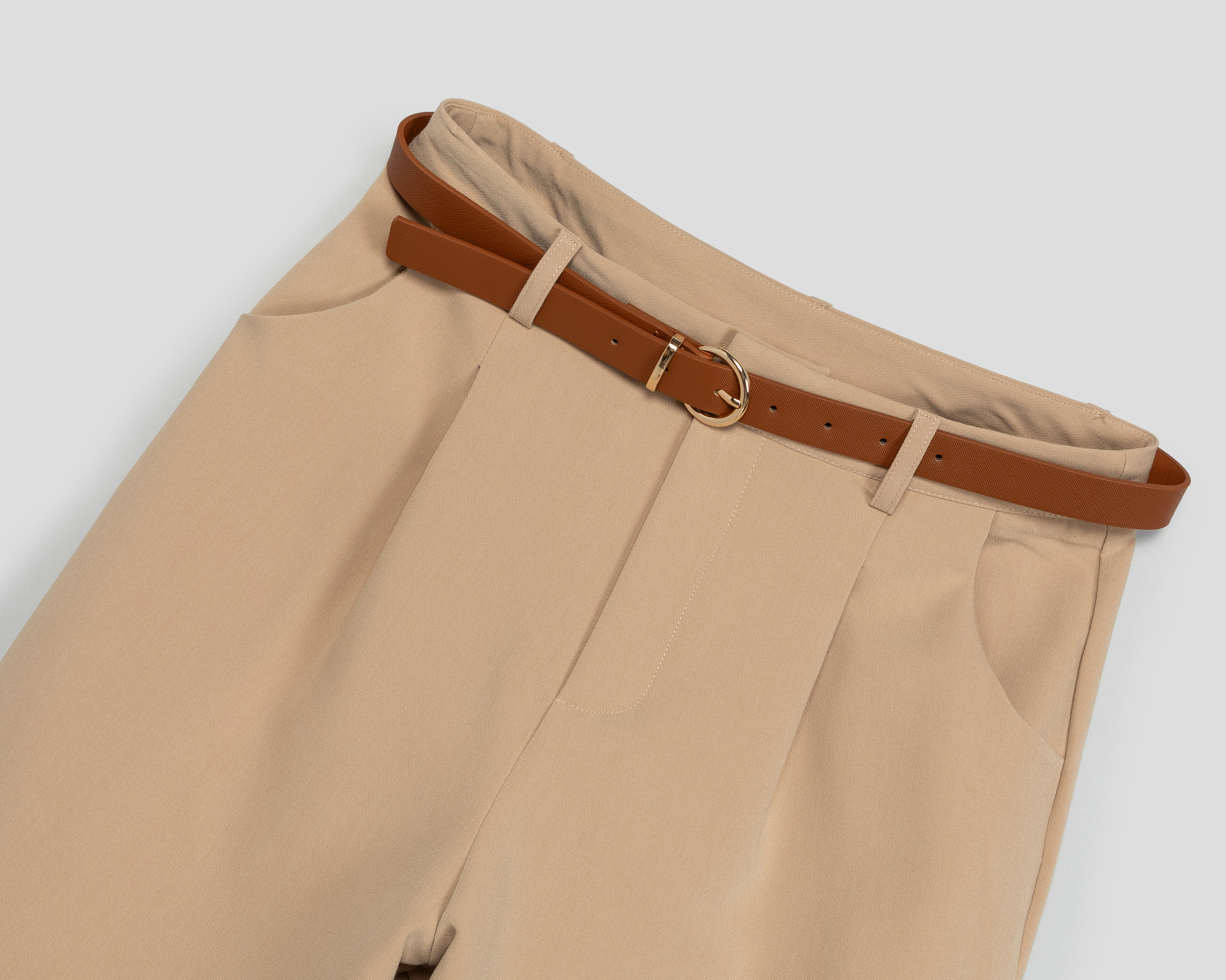 Foto 4 pulgar | Foto 3 | Pantalón de Vestir Sahara con Cinturón para Mujer