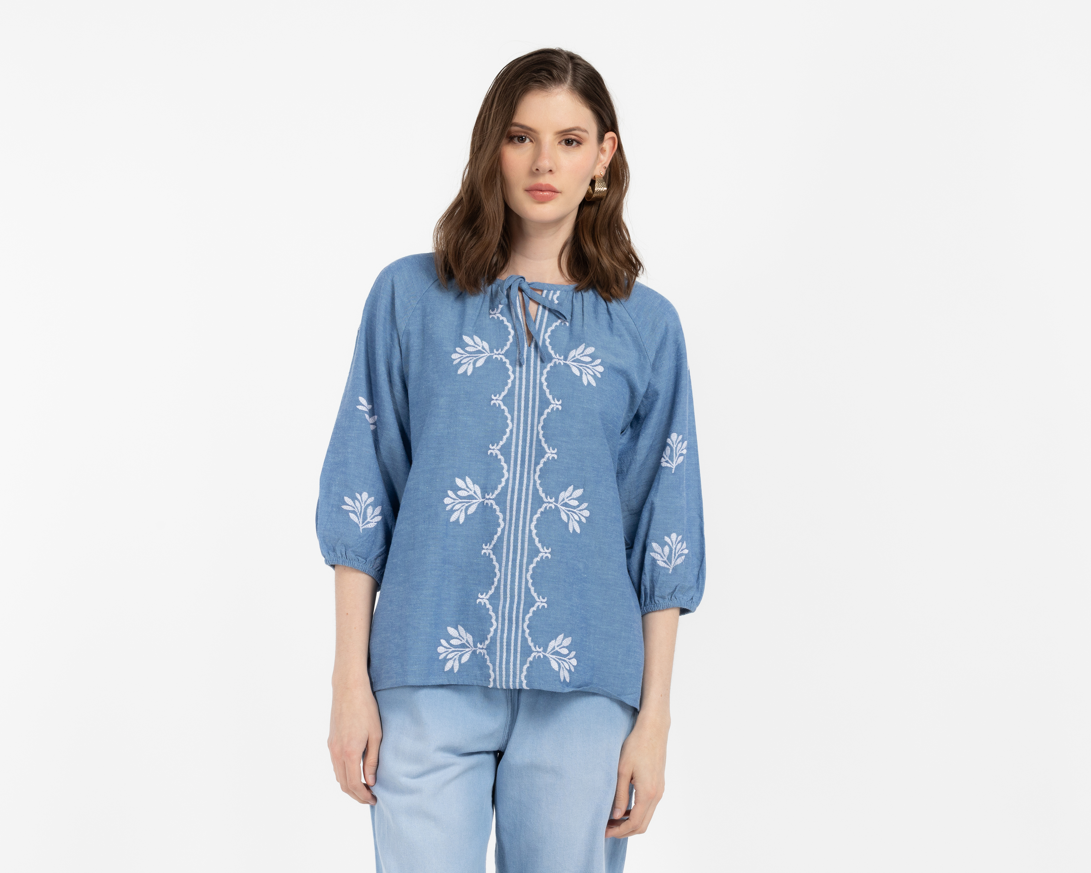 Blusa Azul Lady Sun para Mujer