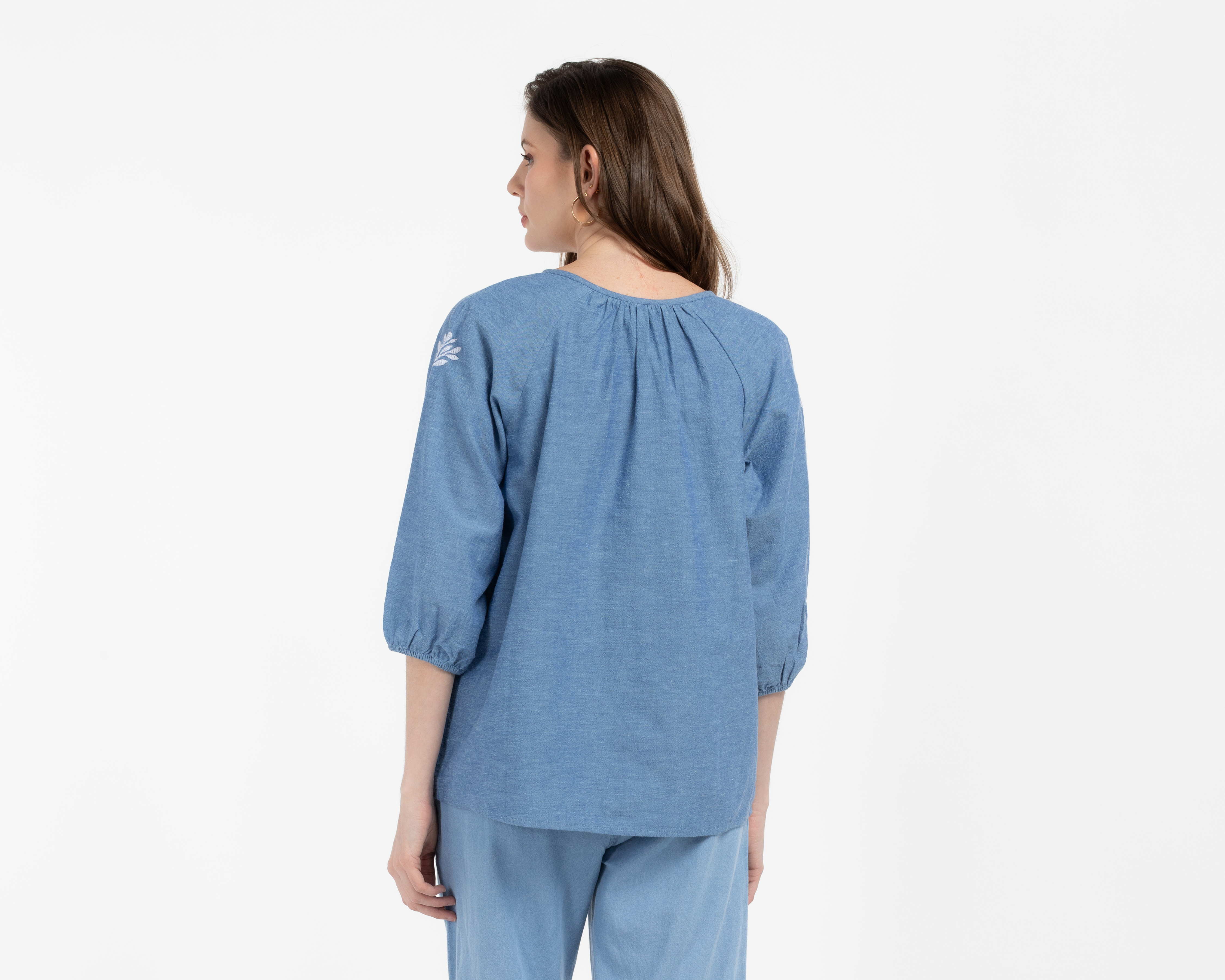 Foto 3 | Foto 3 | Blusa Azul Lady Sun para Mujer