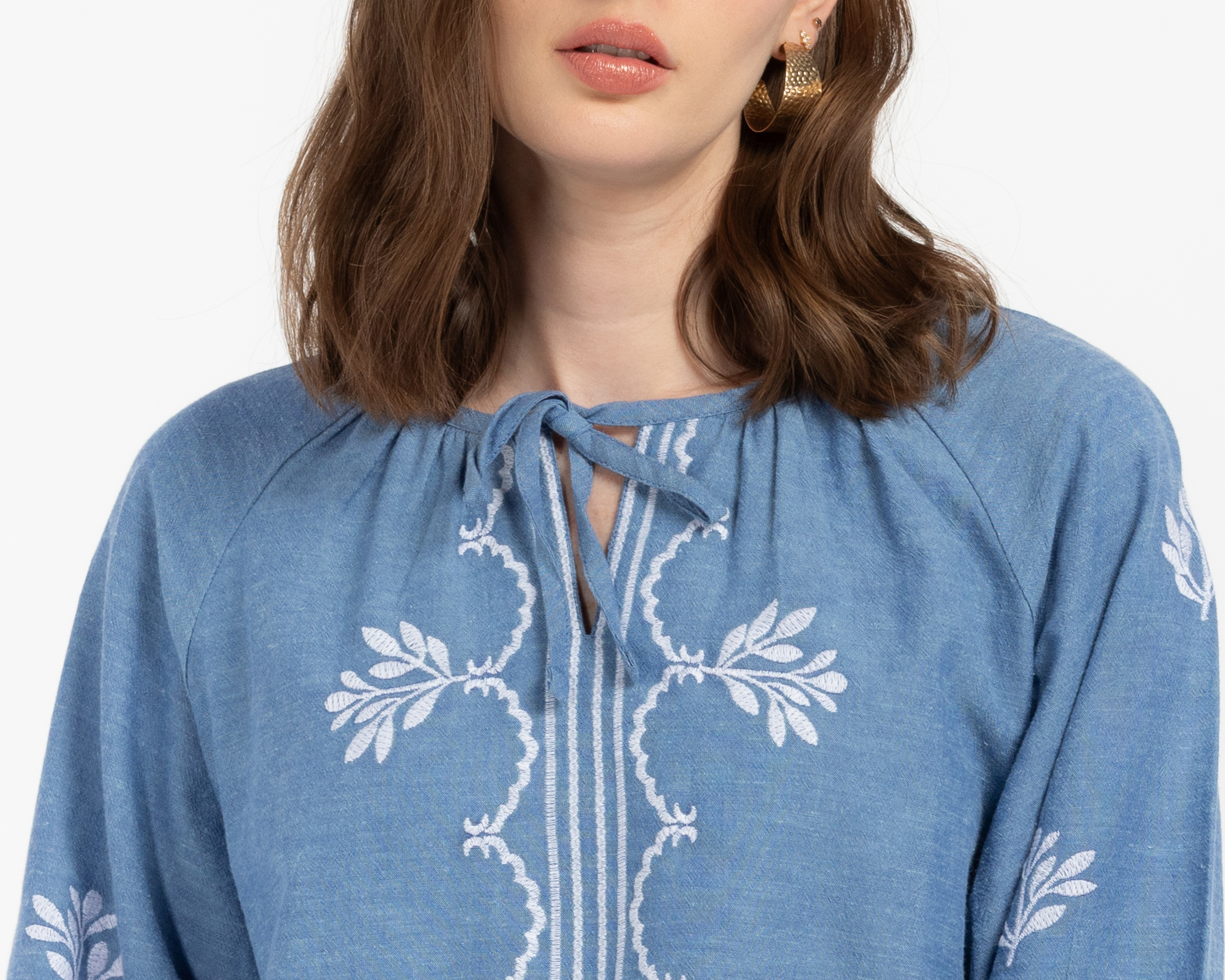 Foto 5 pulgar | Foto 4 | Blusa Azul Lady Sun para Mujer