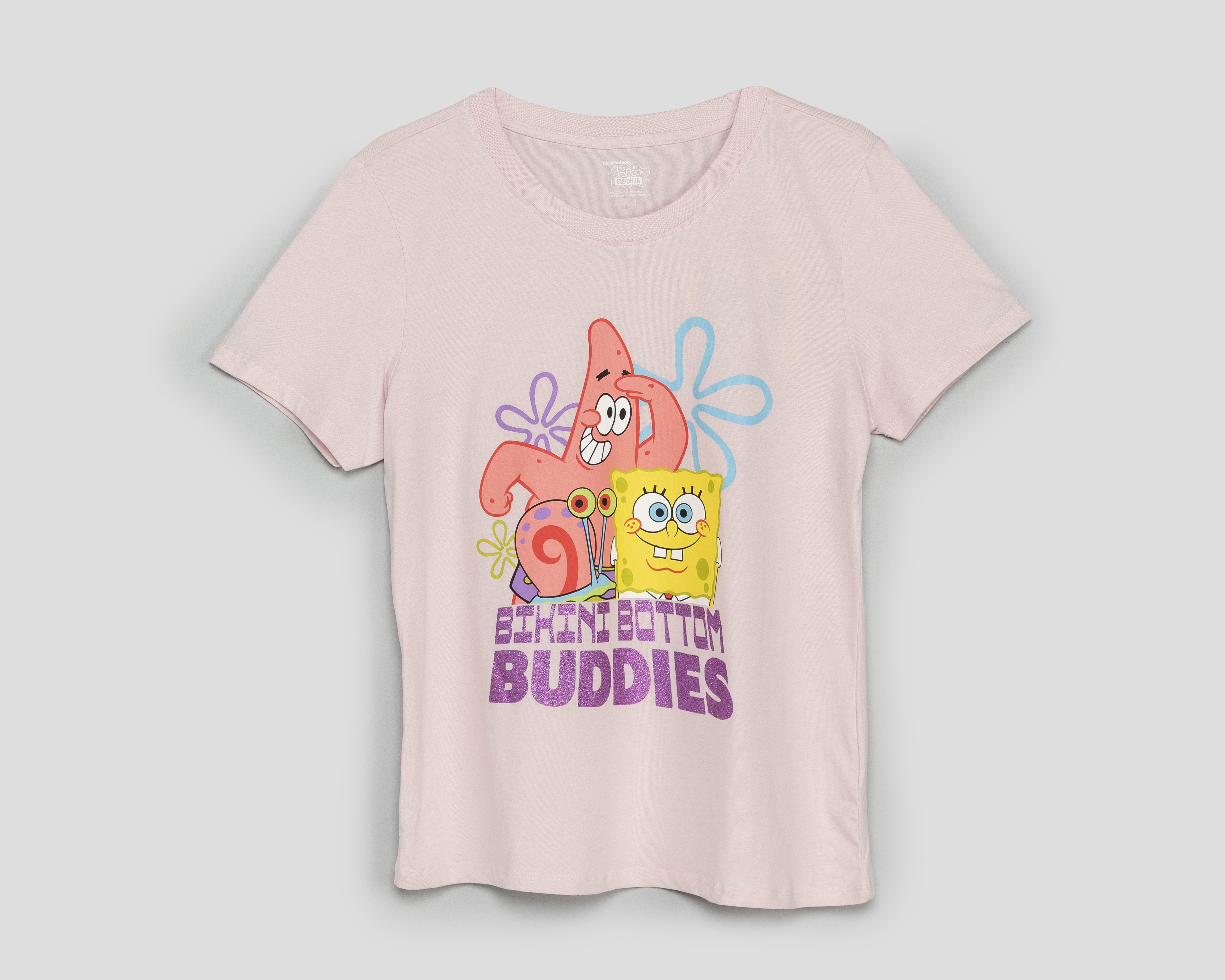 Foto 2 pulgar | Foto 1 | Playera Estampada Bob Esponja para Mujer