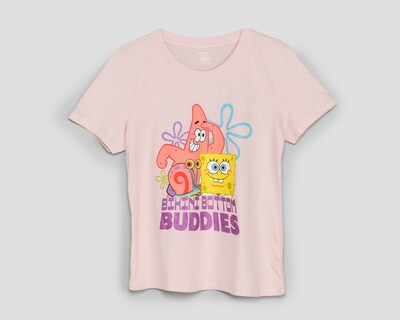 Foto 1 | Foto 1 | Playera Estampada Bob Esponja para Mujer