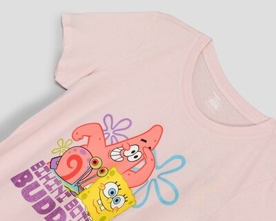 Foto 3 | Foto 3 | Playera Estampada Bob Esponja para Mujer