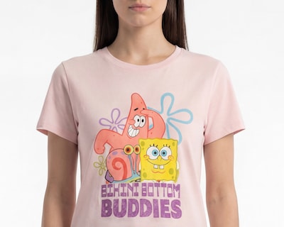 Foto 4 | Foto 4 | Playera Estampada Bob Esponja para Mujer