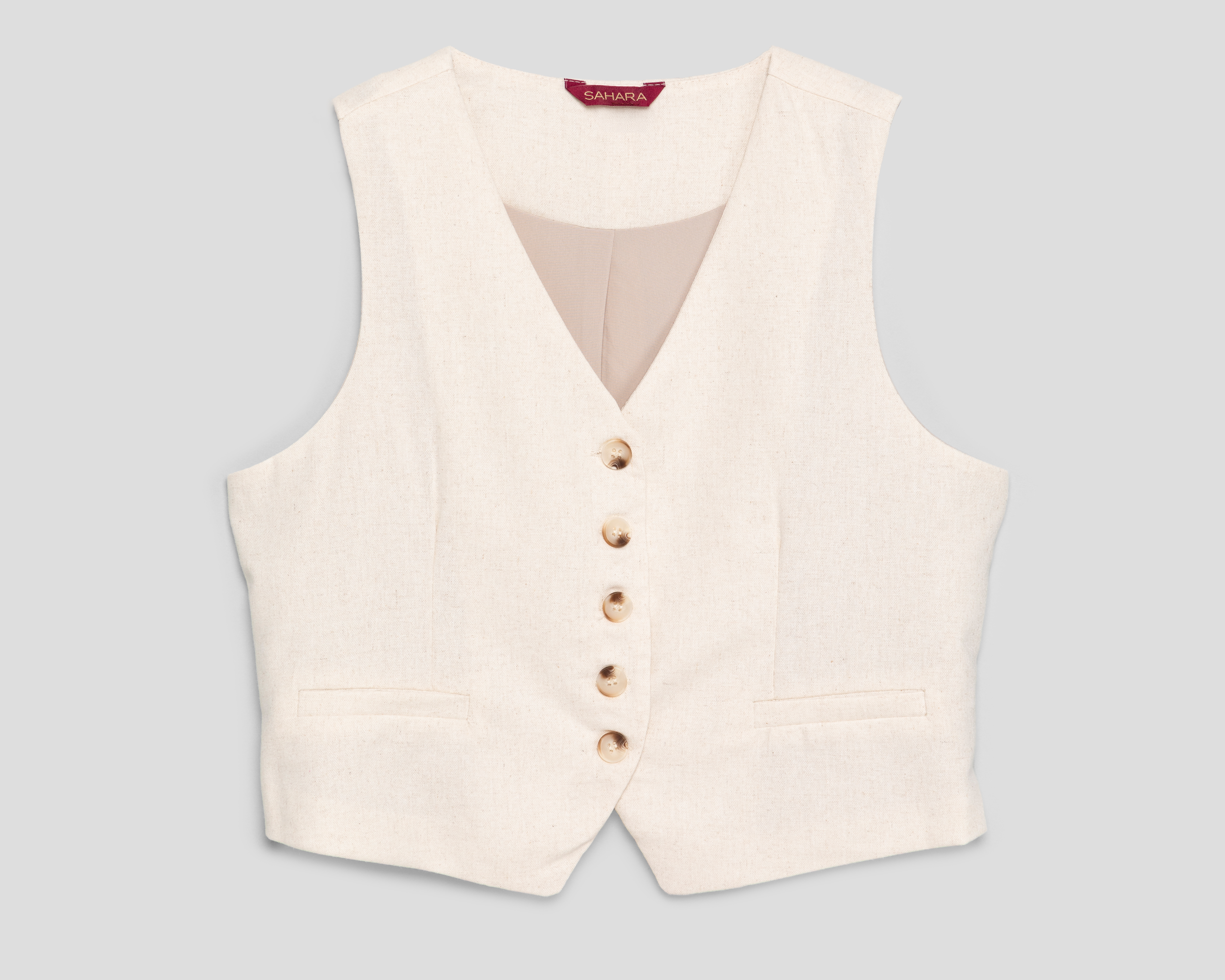 Chaleco Beige Sahara para Mujer