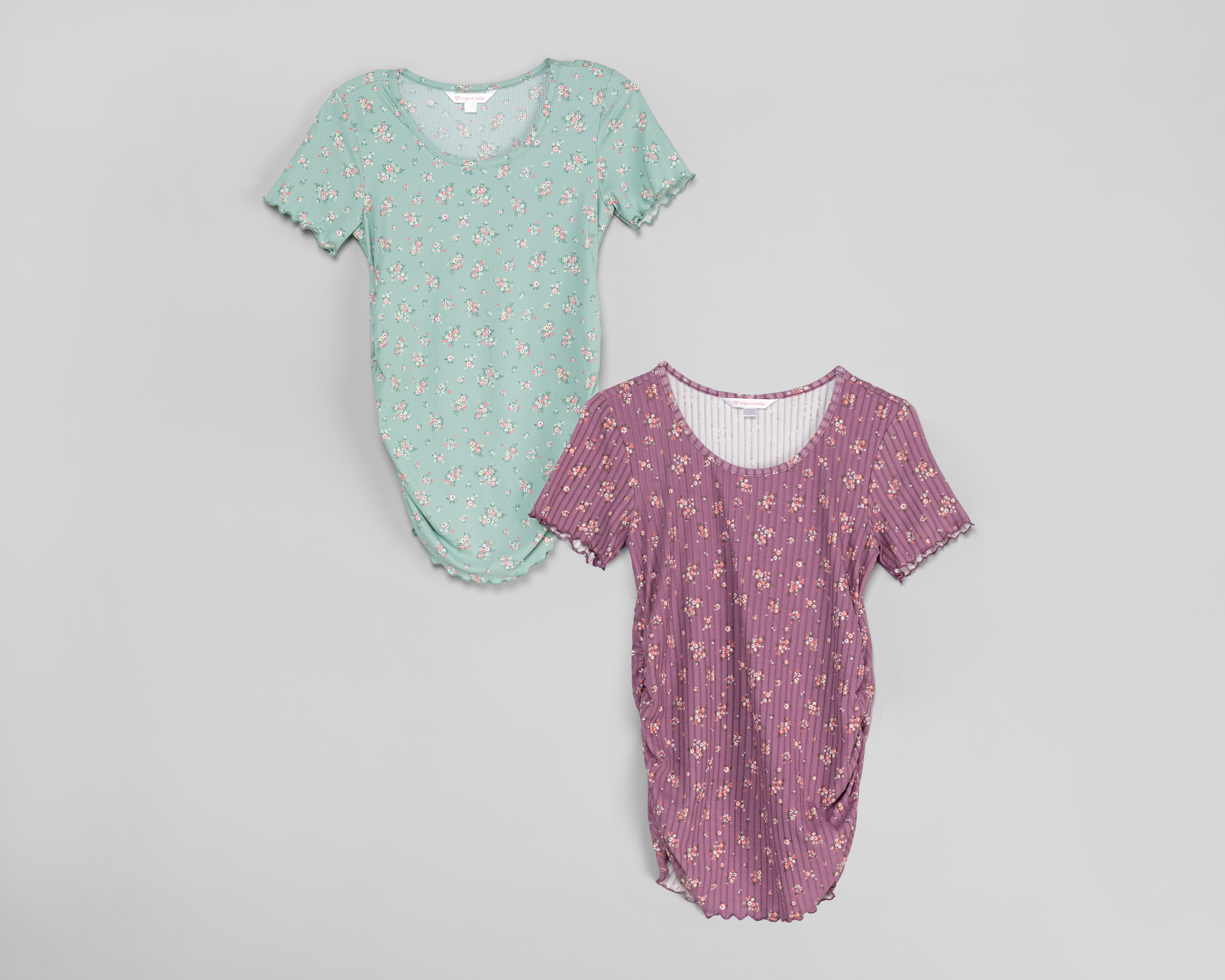 Foto 2 pulgar | Foto 1 | Playera de Maternidad Mamá Bella Manga Corta 2 Piezas