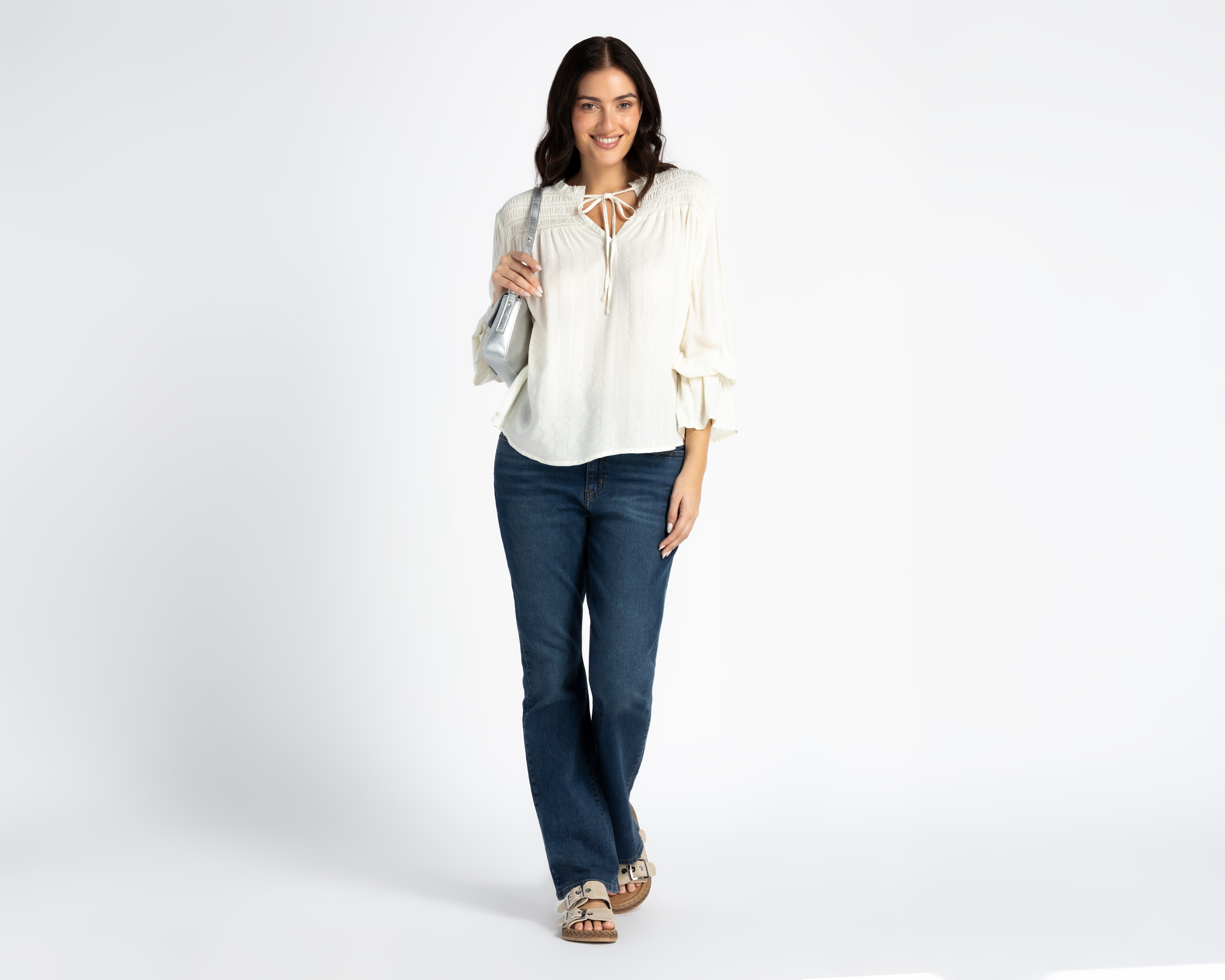 Foto 3 pulgar | Foto 2 | Blusa Manga Larga Lady Sun para Mujer