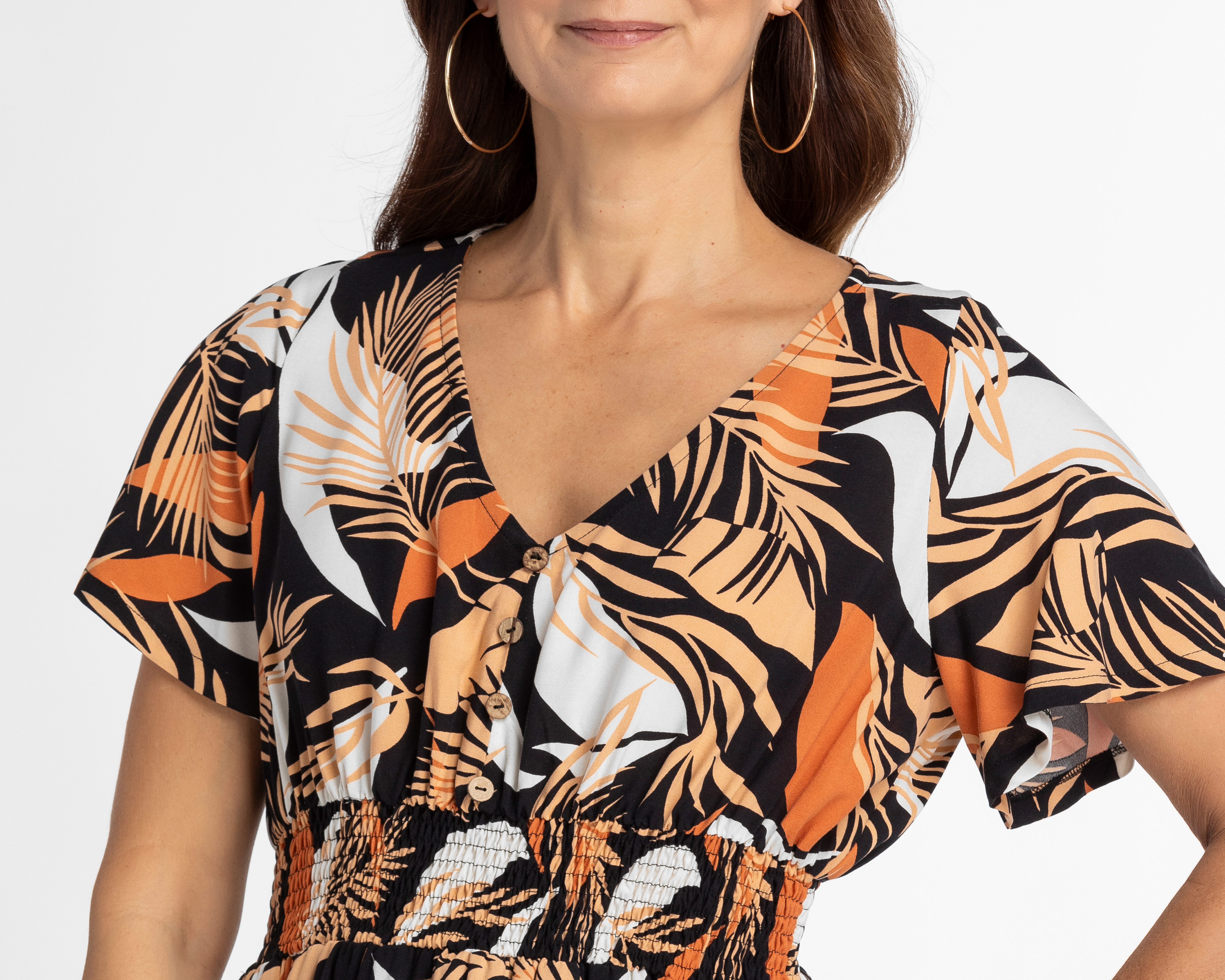 Foto 6 pulgar | Foto 5 | Vestido Lady Sun Casual Cuello V Manga Corta Estampado Floral