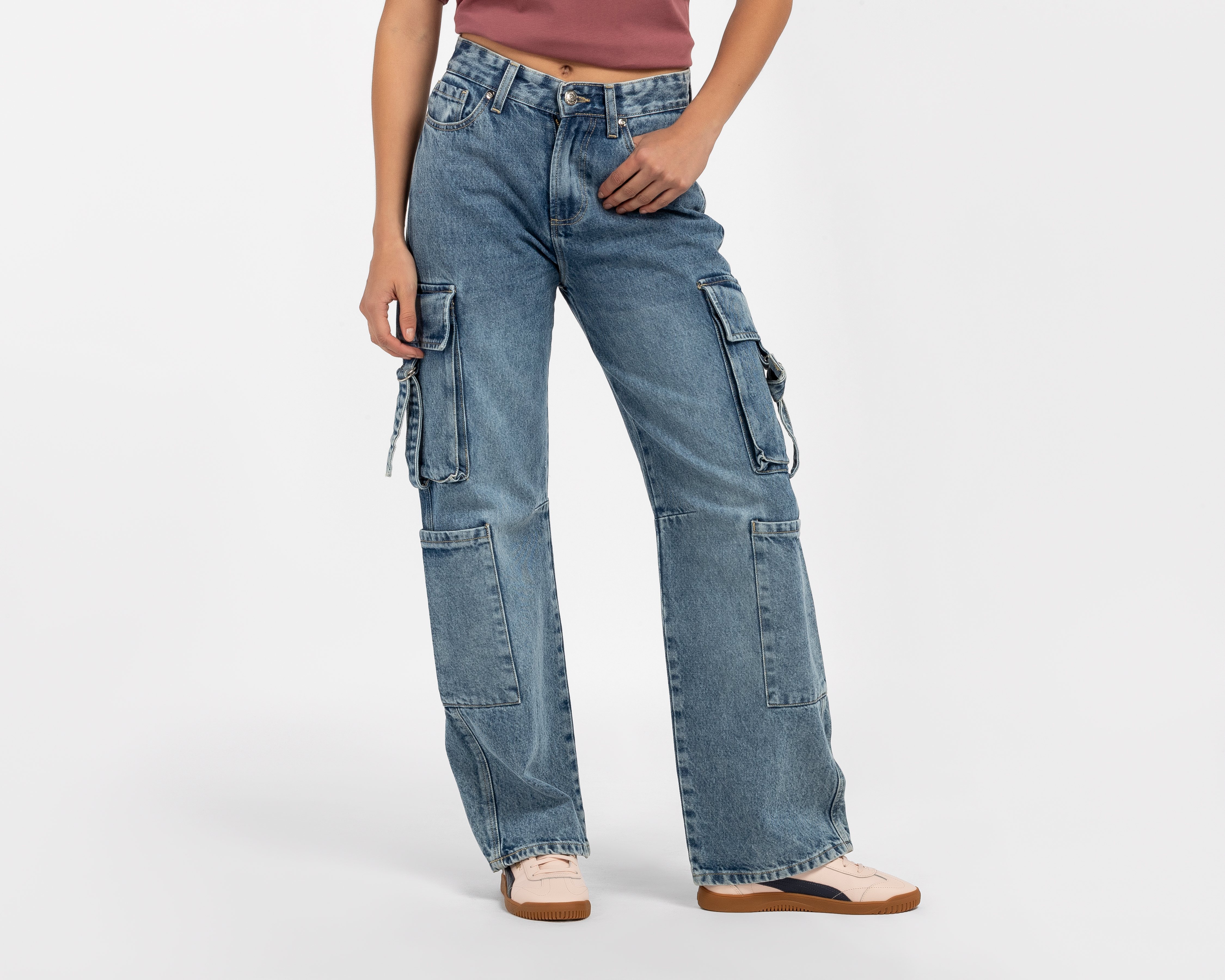 Pantalón Cargo Ecko Red Azul para Mujer