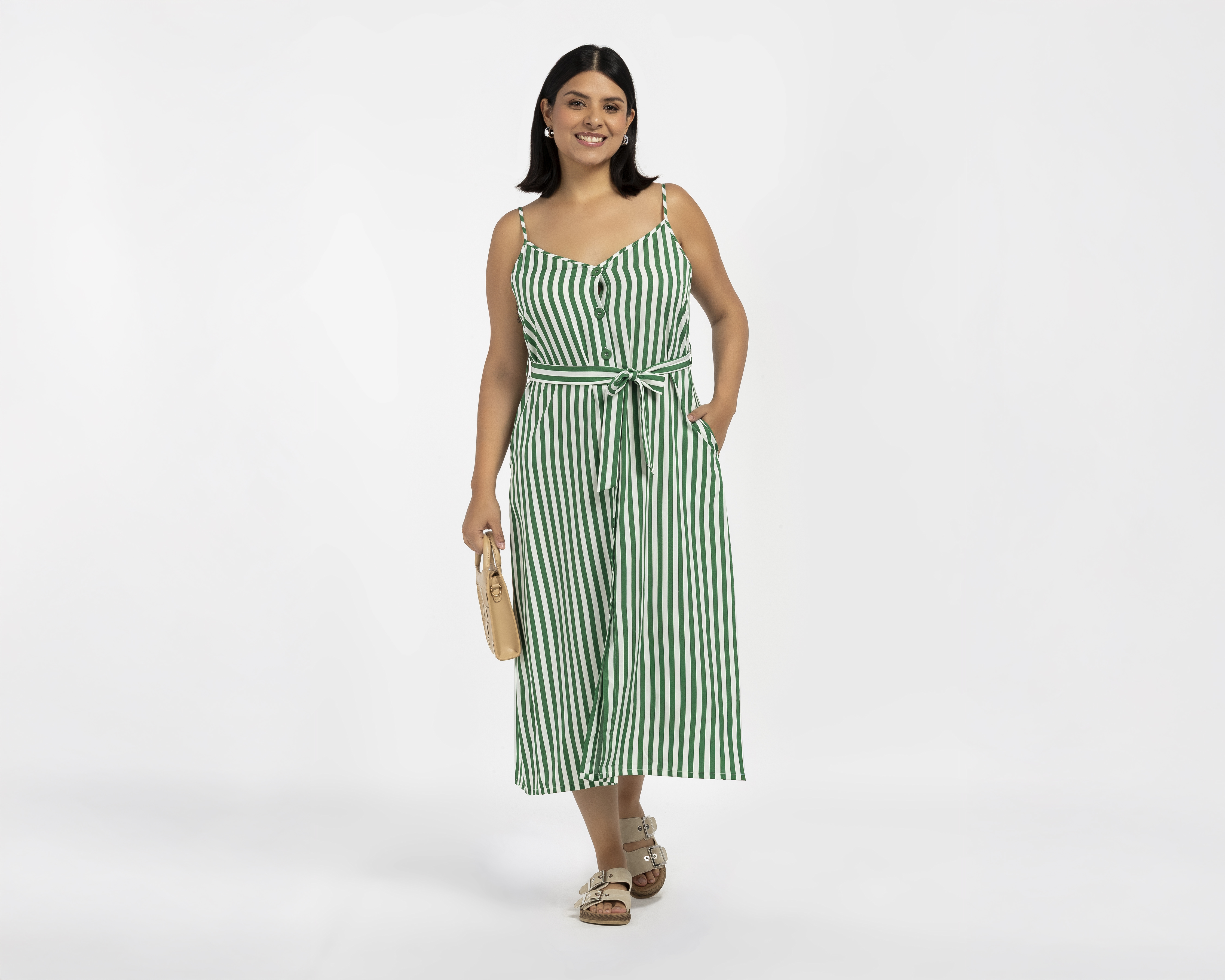 Foto 3 pulgar | Foto 2 | Vestido Casual 18 Forever con Cinturón para Mujer