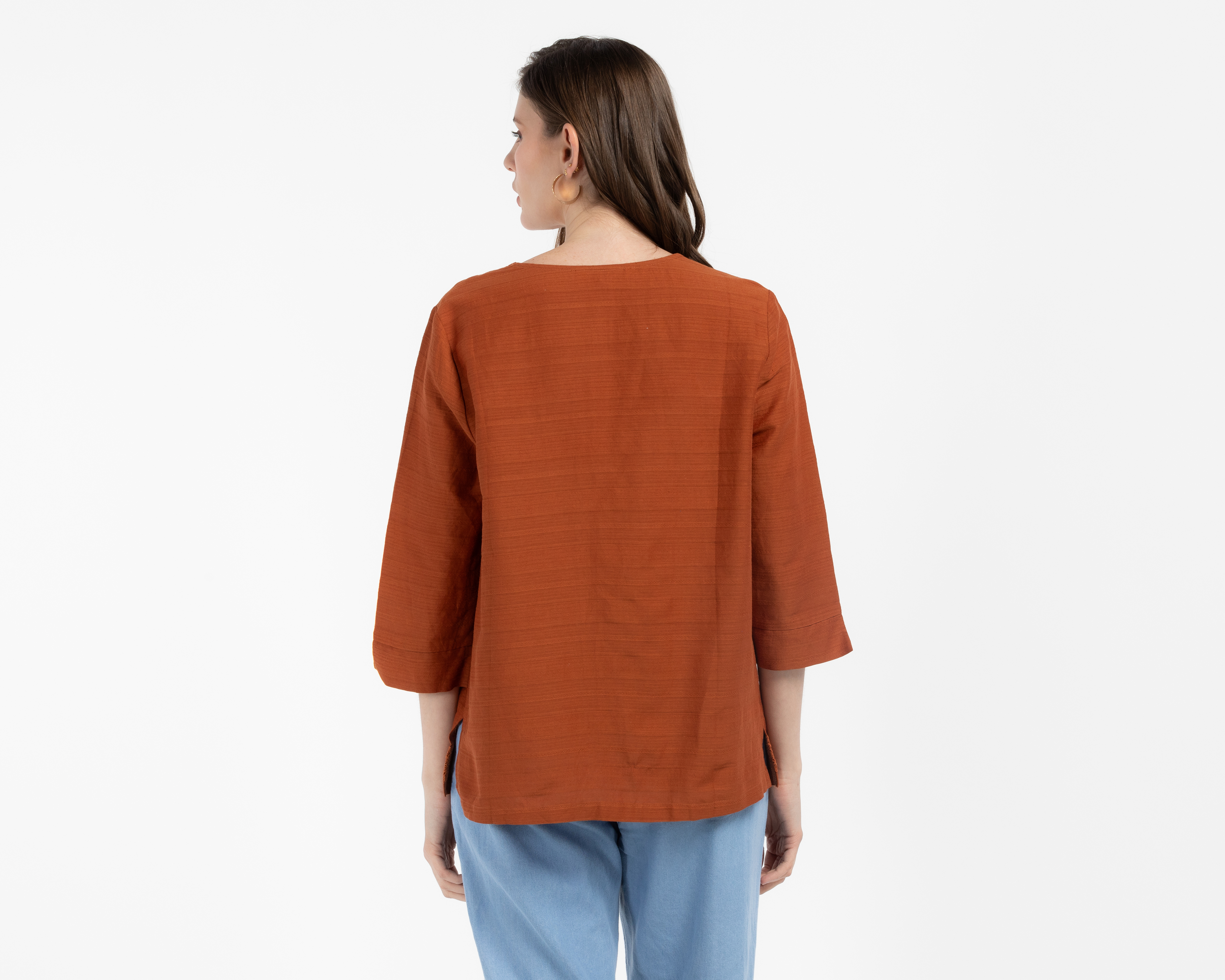 Foto 4 pulgar | Foto 3 | Blusa Manga 3/4 Lady Sun para Mujer