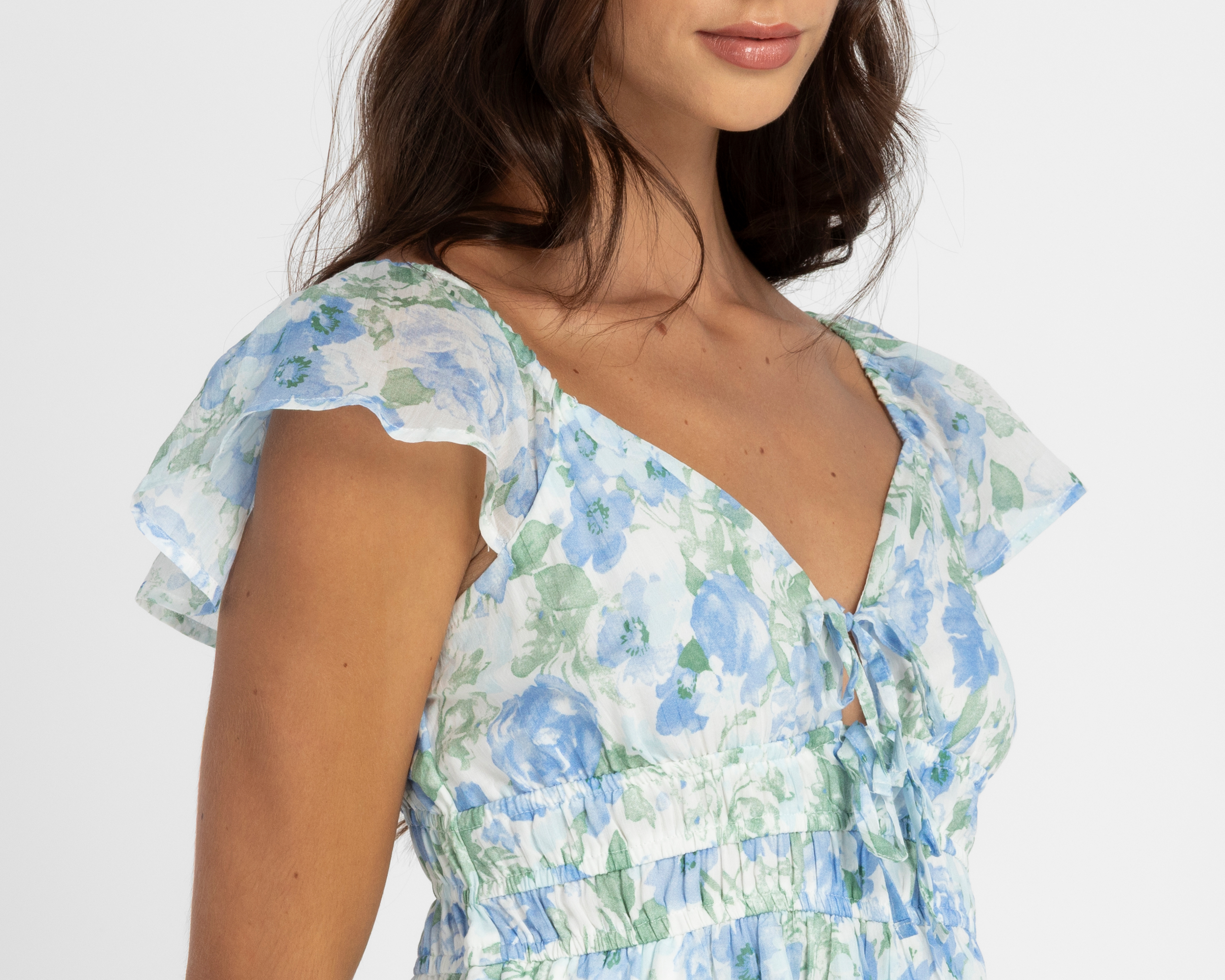 Foto 4 | Foto 4 | Vestido Casual 18 Forever Manga Corta con Olán para Mujer