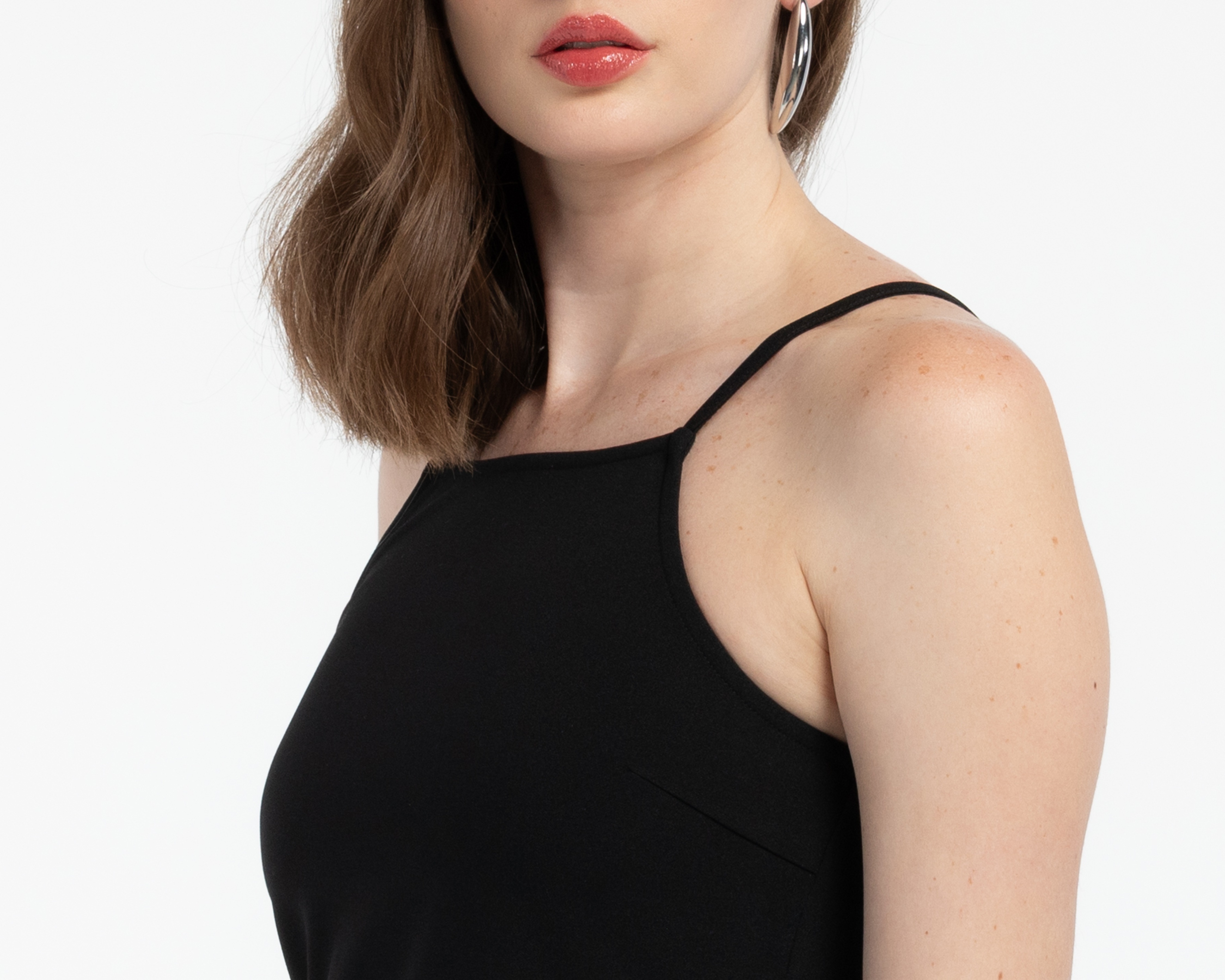 Foto 4 | Foto 4 | Vestido de Fiesta Bebe Corto de Tirantes con Pedrería Juvenil