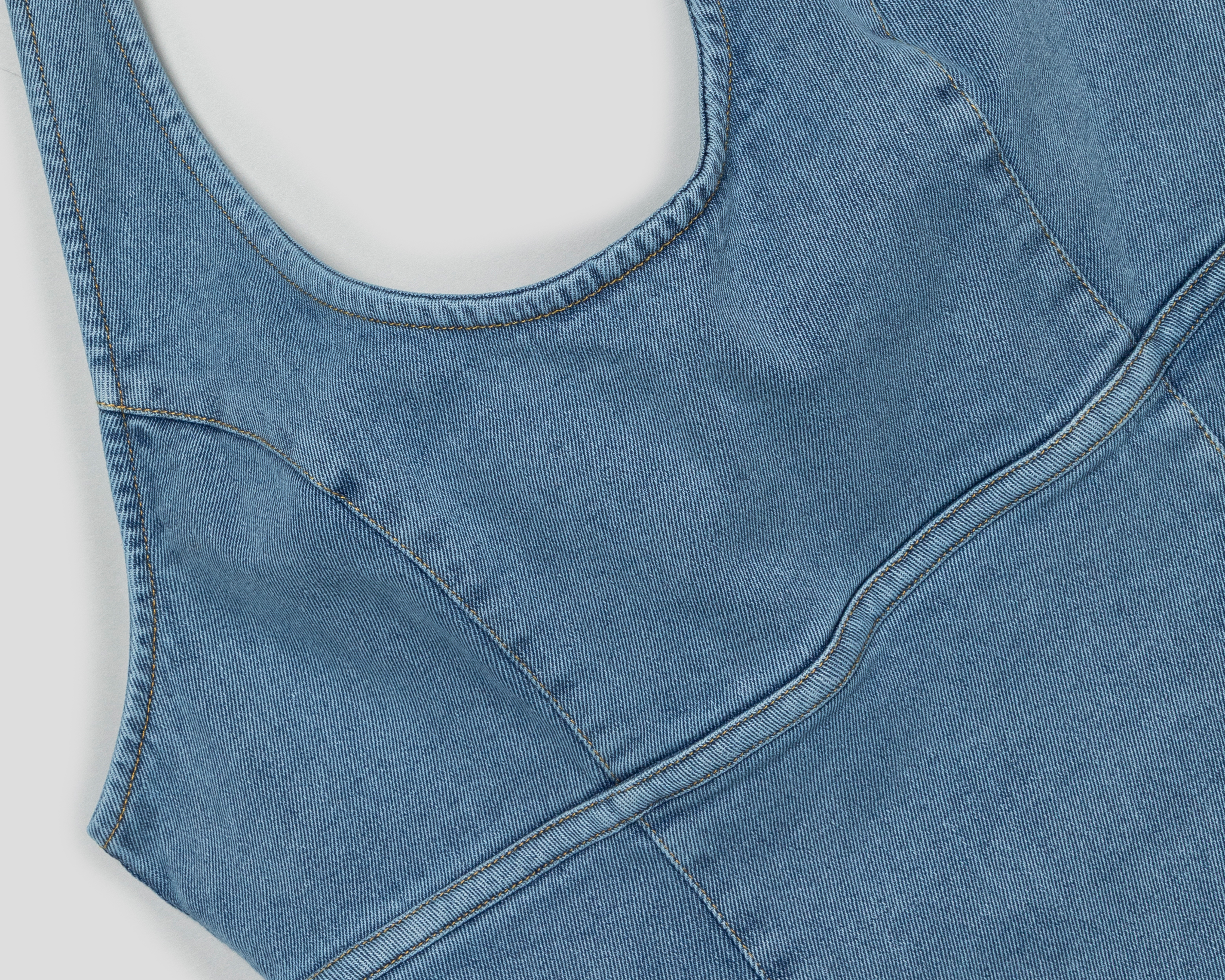 Foto 3 | Foto 3 | Vestido Casual Bebe de Mezclilla con Cuello Halter para Mujer