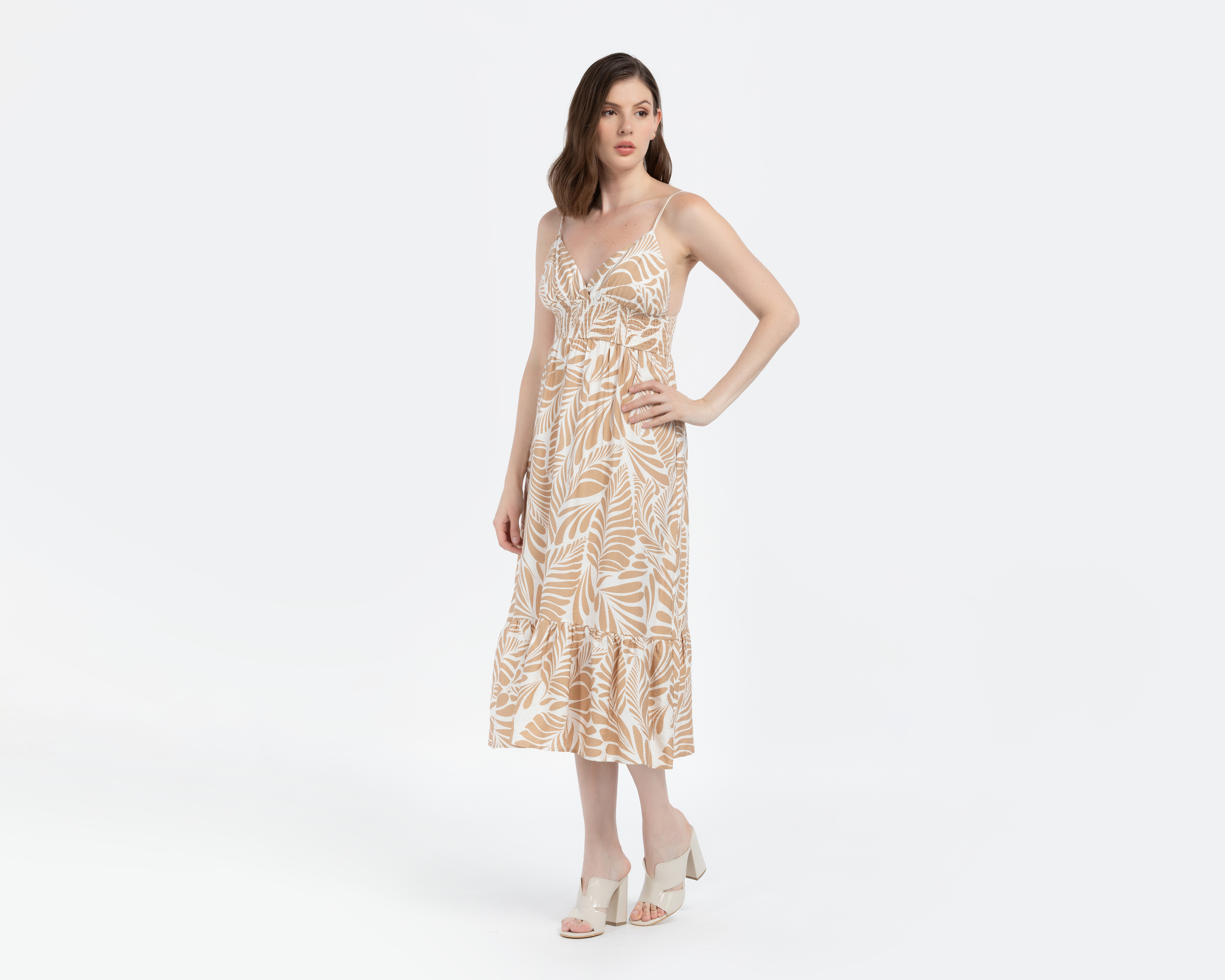 Vestido de Playa Rio Beach Midi con Tirantes para Mujer