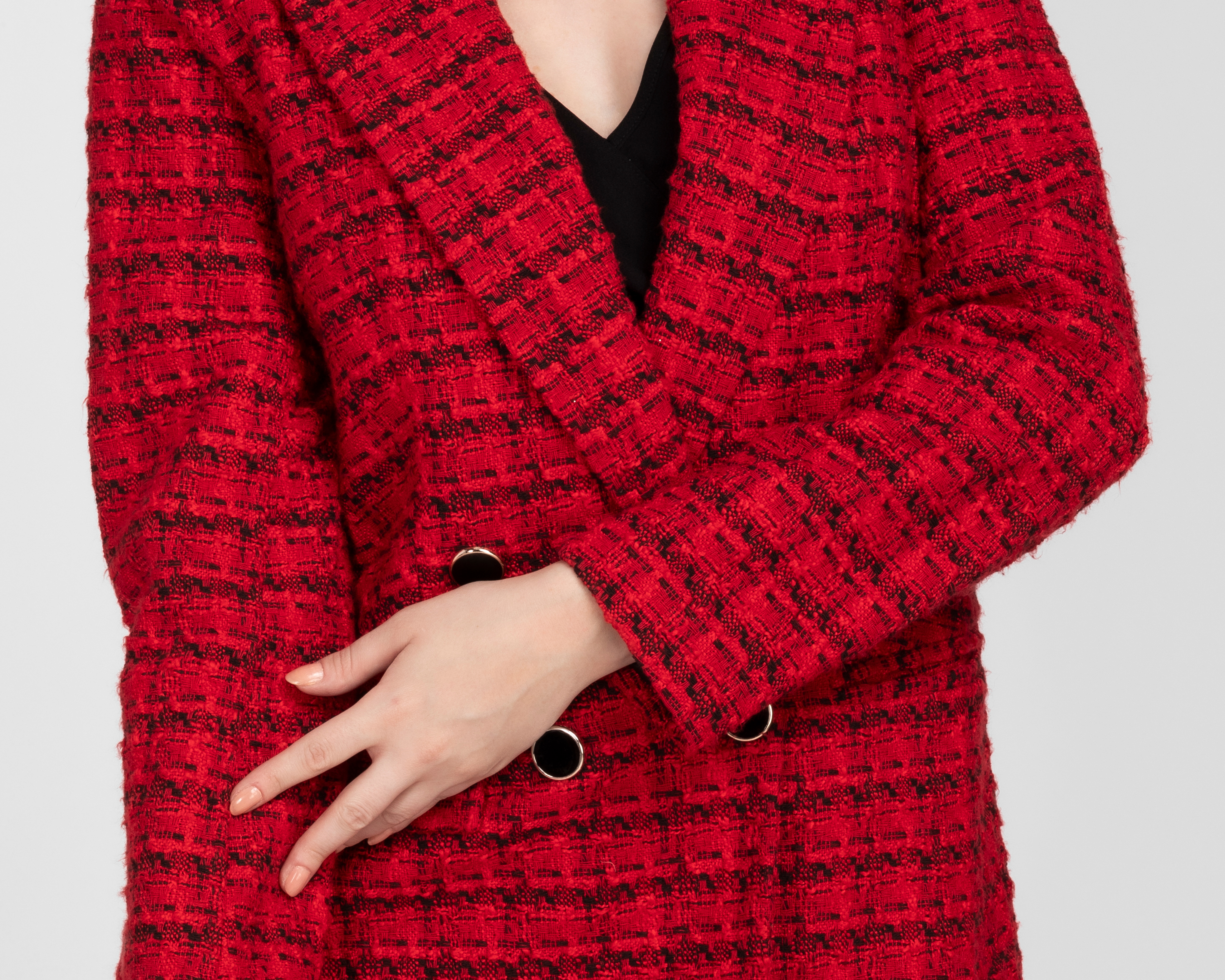 Foto 4 | Foto 4 | Abrigo Rojo Jennifer Lopez para Mujer