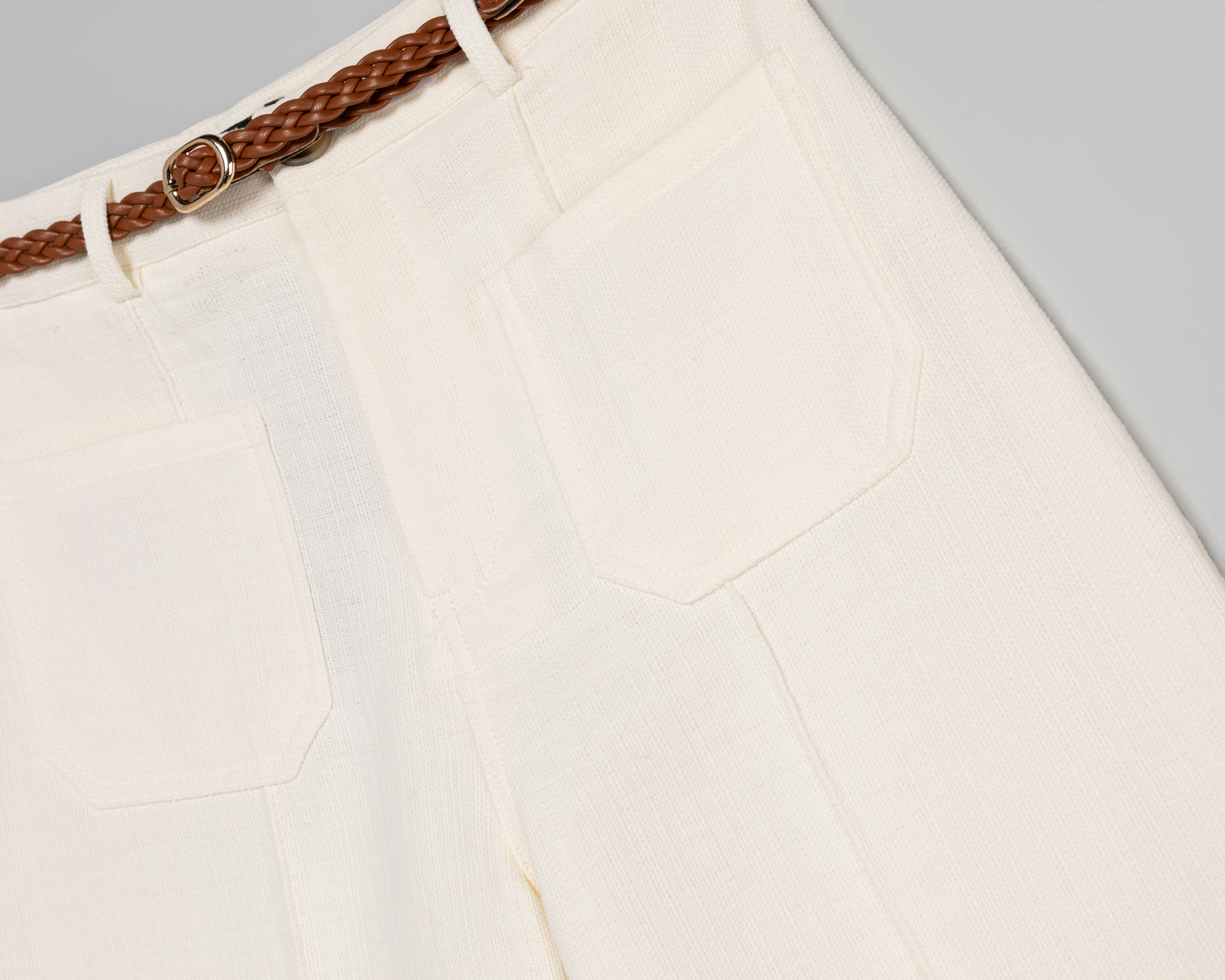 Foto 3 | Foto 3 | Pantalón Ancho Jennifer Lopez Beige Juvenil