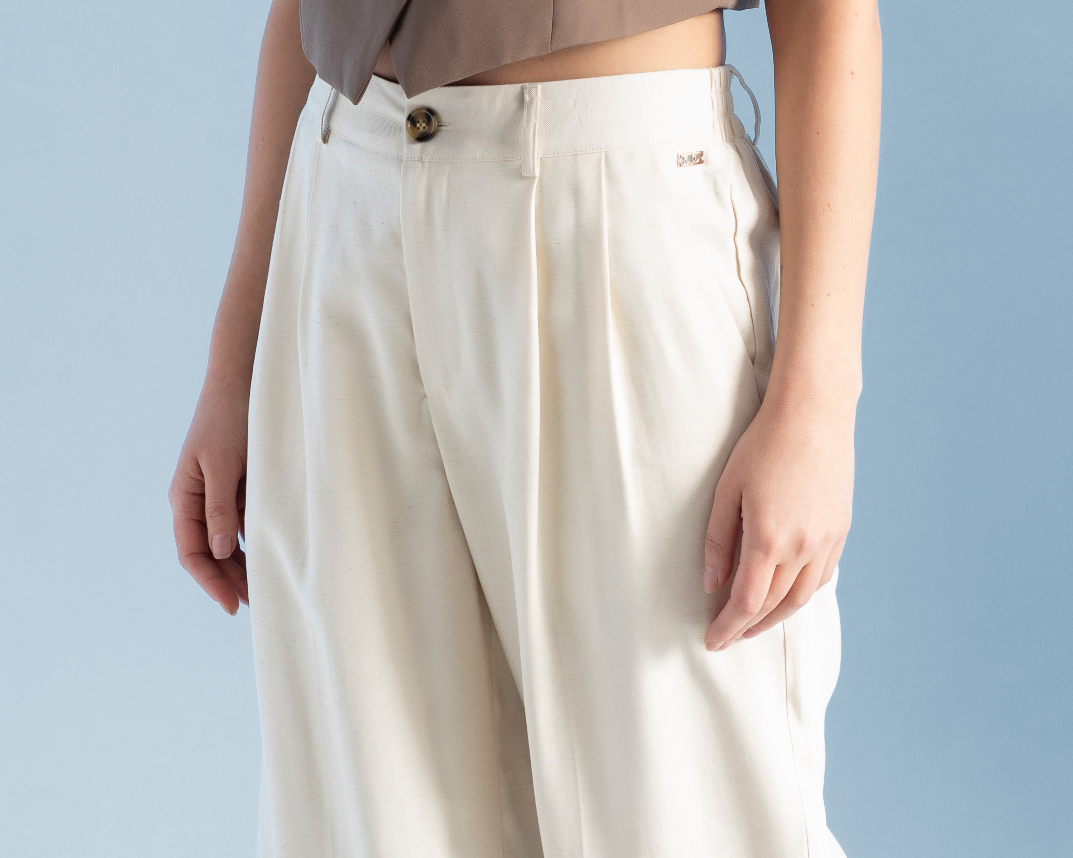 Foto 5 pulgar | Foto 4 | Pantalón de Vestir Jennifer Lopez Beige para Mujer