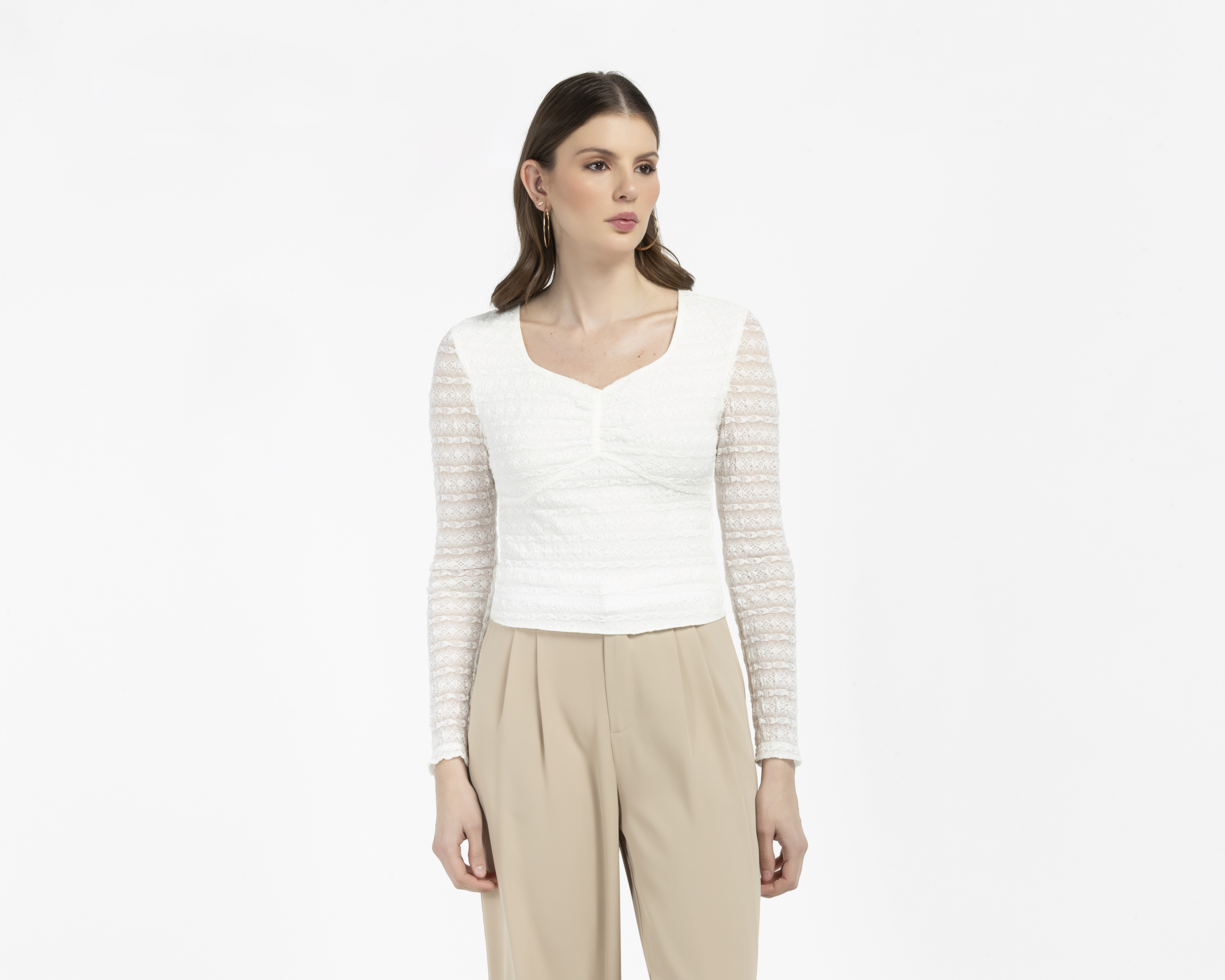 Playera Blanca Bebe para Mujer