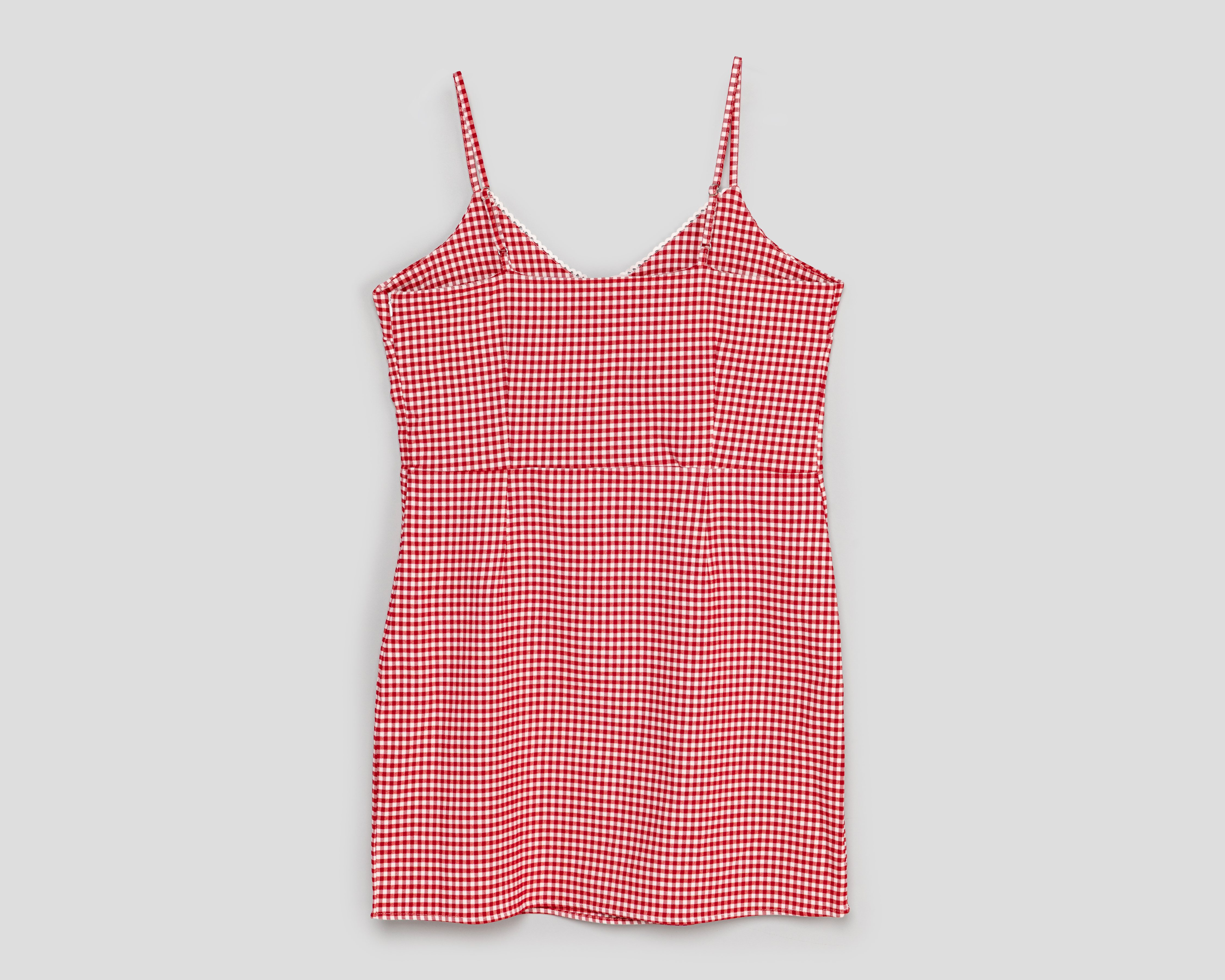 Foto 3 pulgar | Foto 2 | Vestido Casual 18 Forever Rojo a Cuadros para Mujer