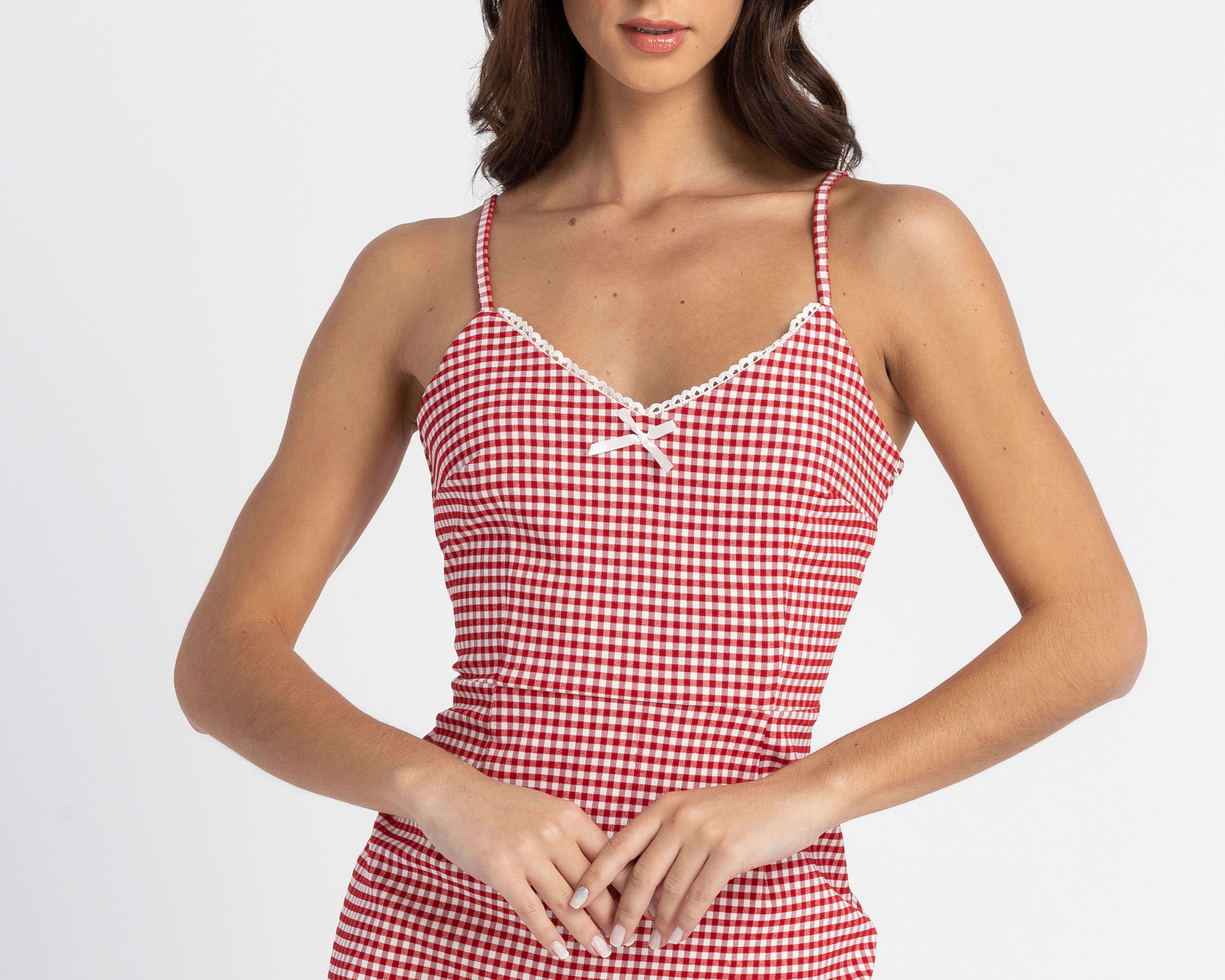 Foto 7 | Foto 7 | Vestido Casual 18 Forever Rojo con Tirantes para Mujer