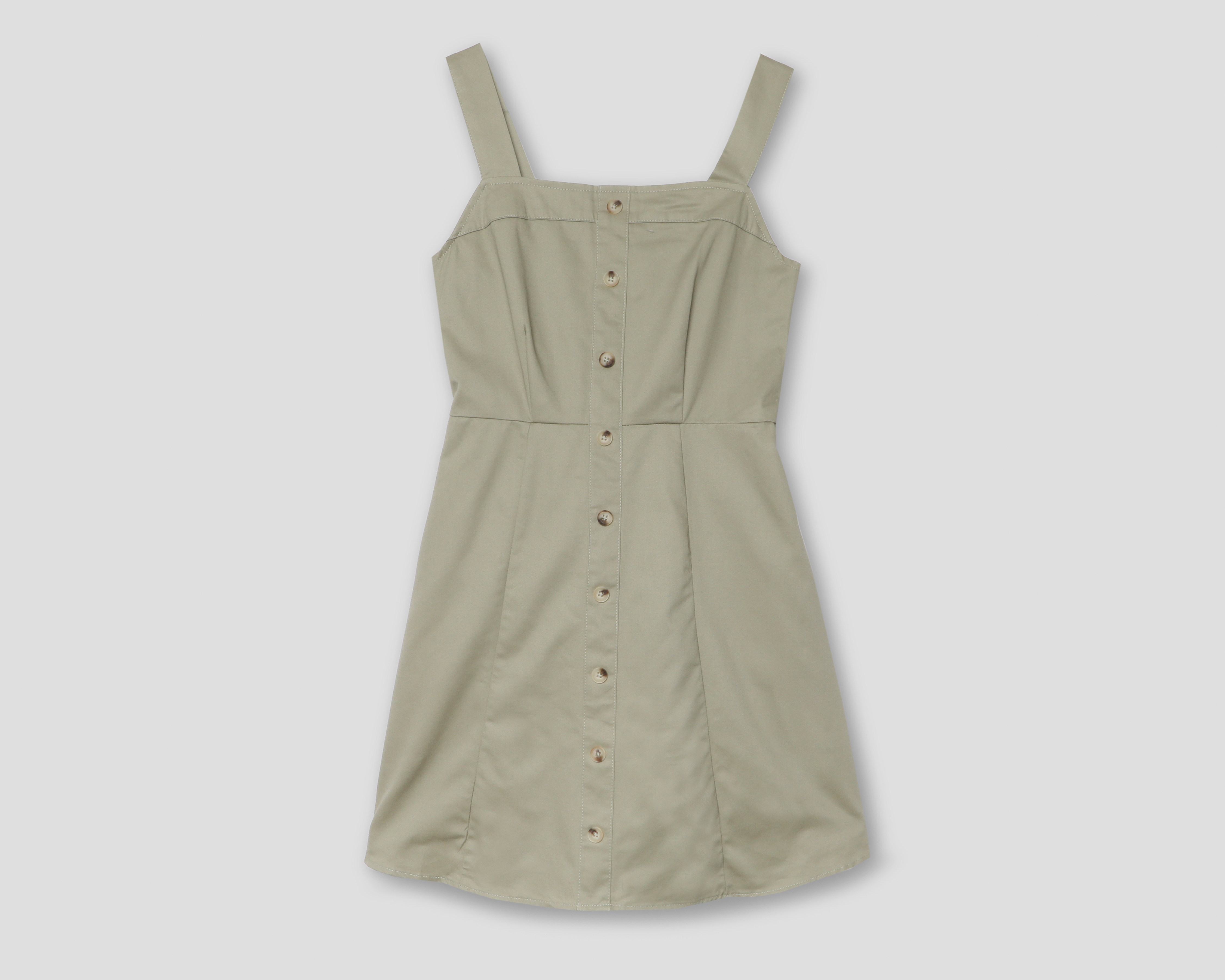 Foto 2 pulgar | Foto 1 | Vestido Casual Refill Verde Olivo para Mujer