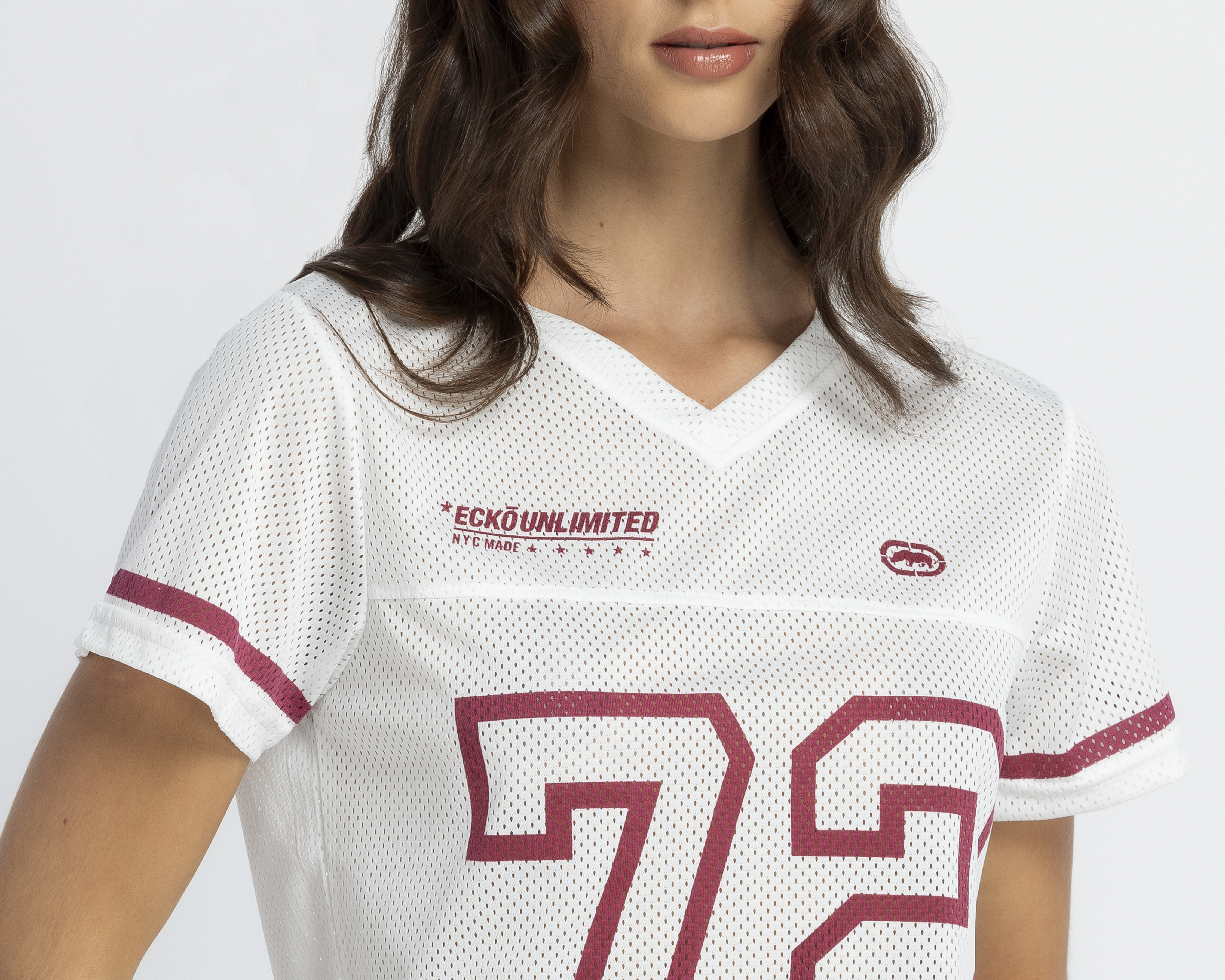 Foto 4 | Foto 4 | Playera Blanca Ecko Red para Mujer