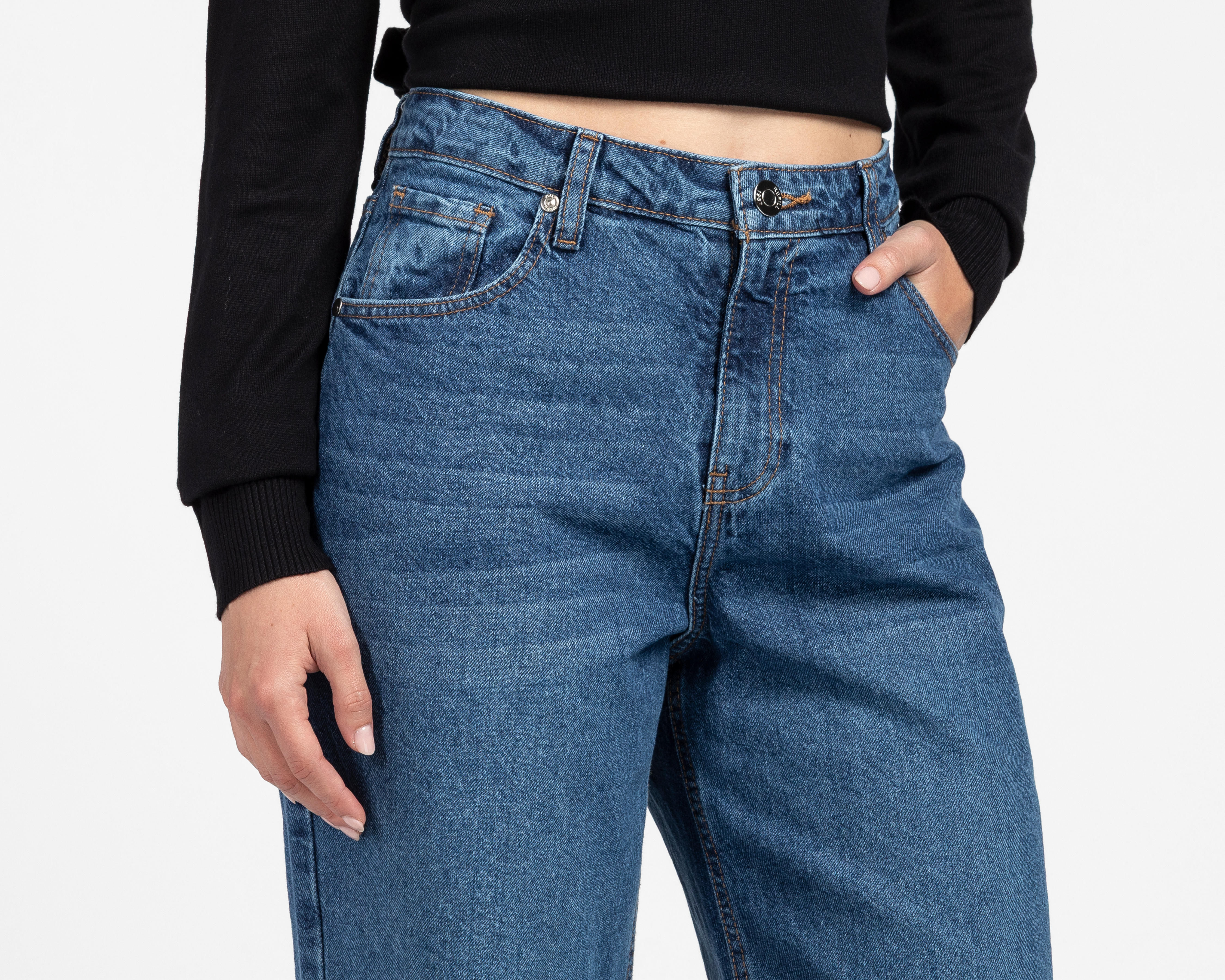 Foto 5 pulgar | Foto 4 | Jeans Wide Leg Refill para Mujer