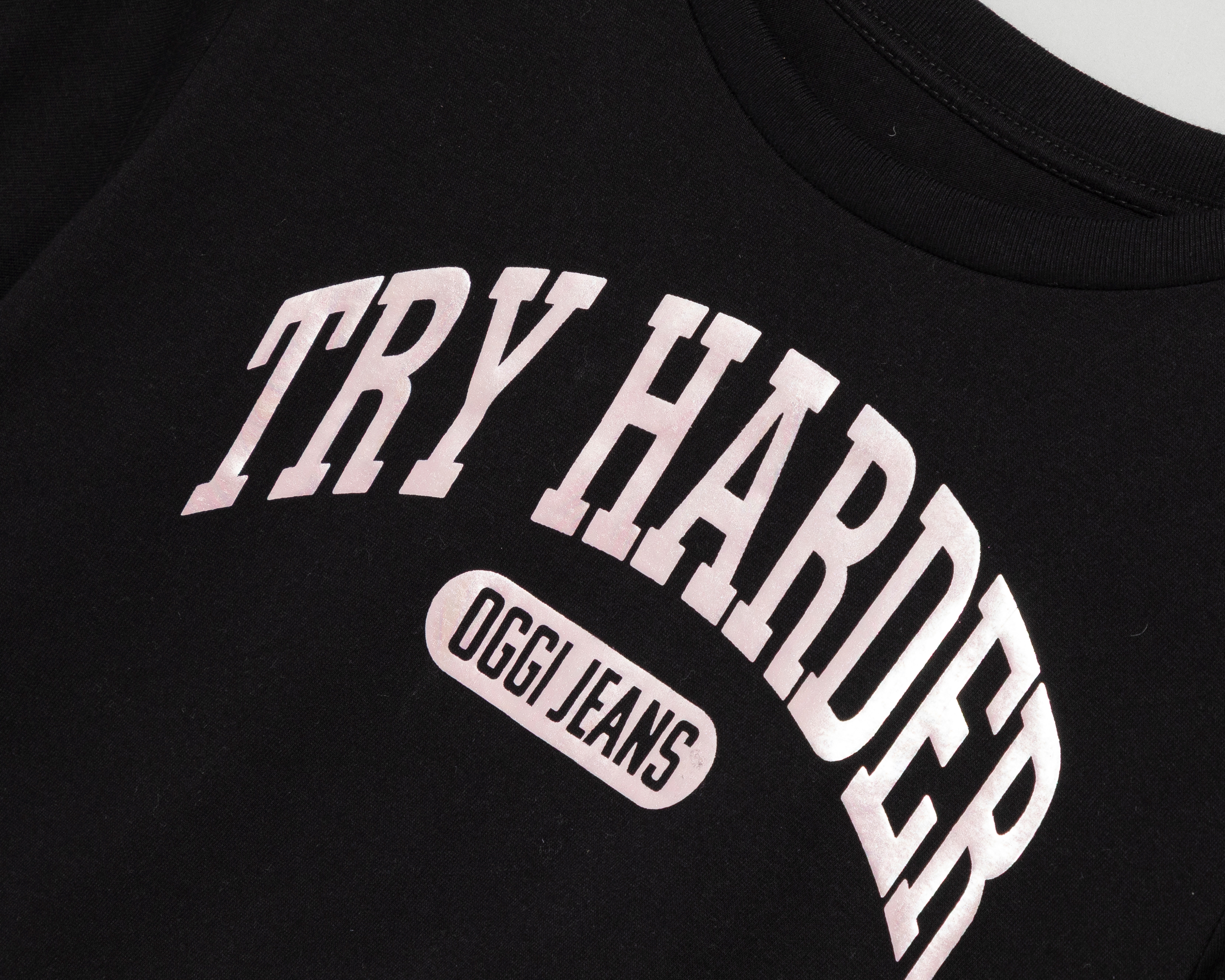 Foto 4 pulgar | Foto 3 | Playera de Cuello Redondo Oggi para Mujer