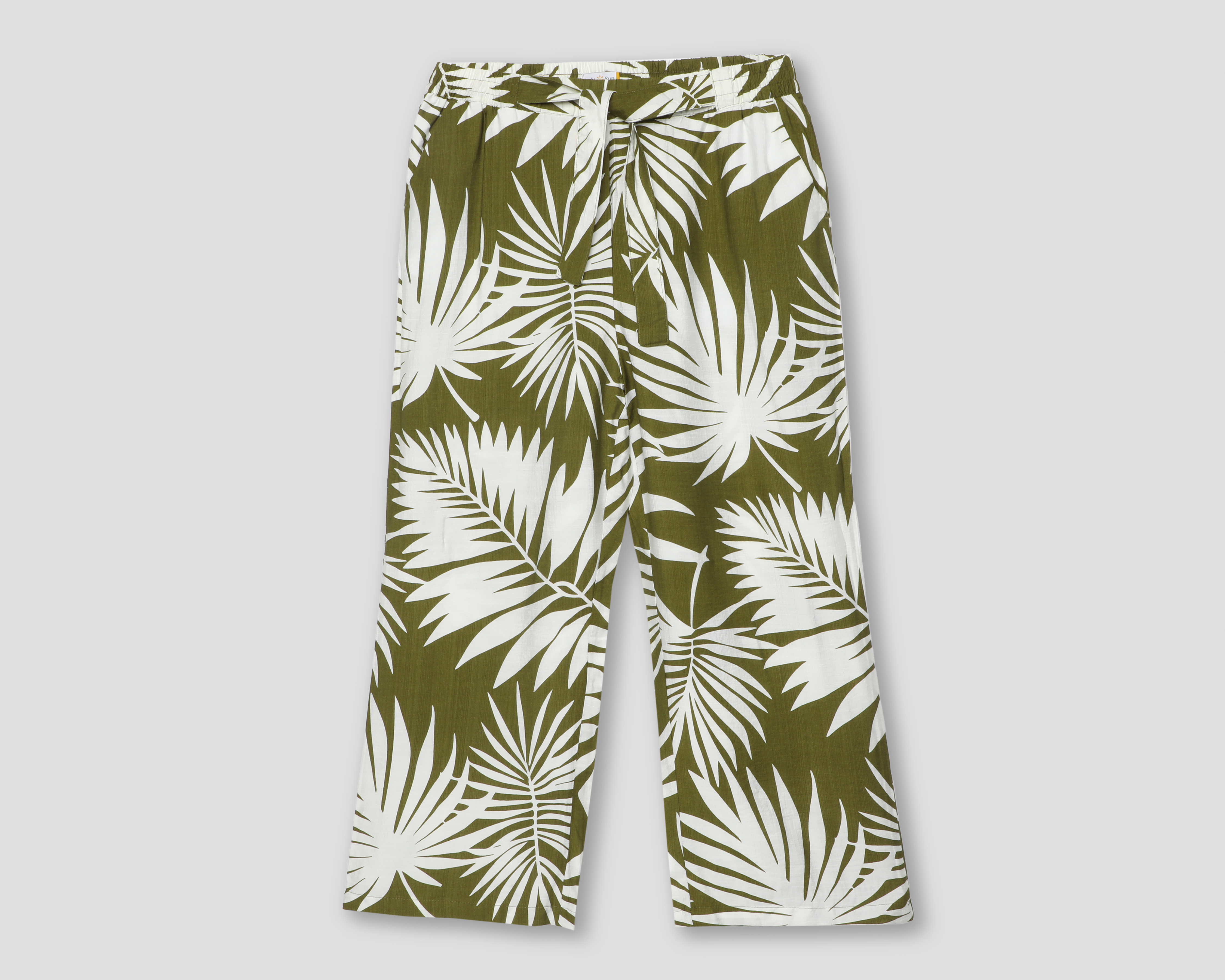 Foto 2 pulgar | Foto 1 | Pantalón Ancho Lady Sun Verde para Mujer