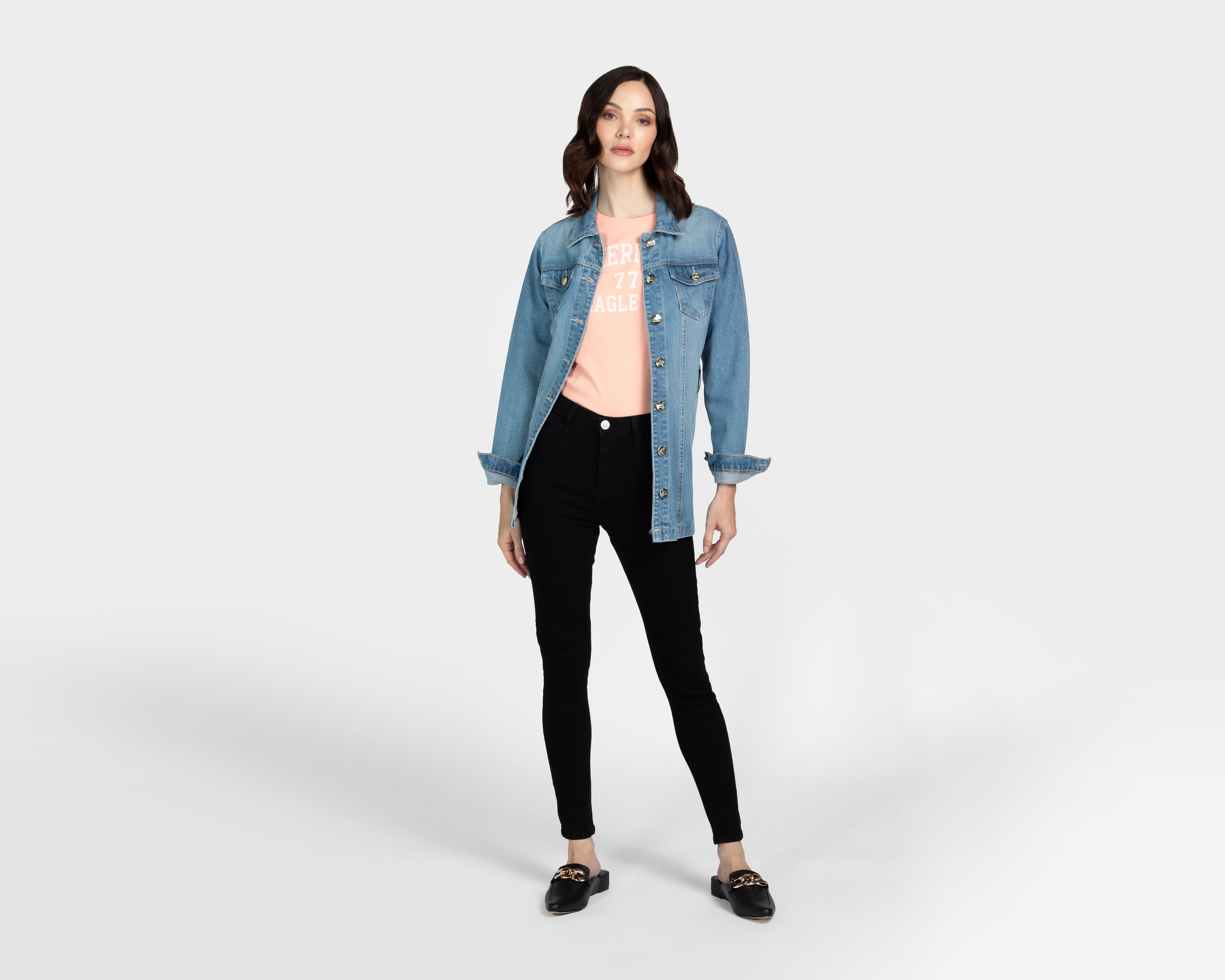 Foto 3 pulgar | Foto 2 | Jeans Skinny Lucky Star para Mujer